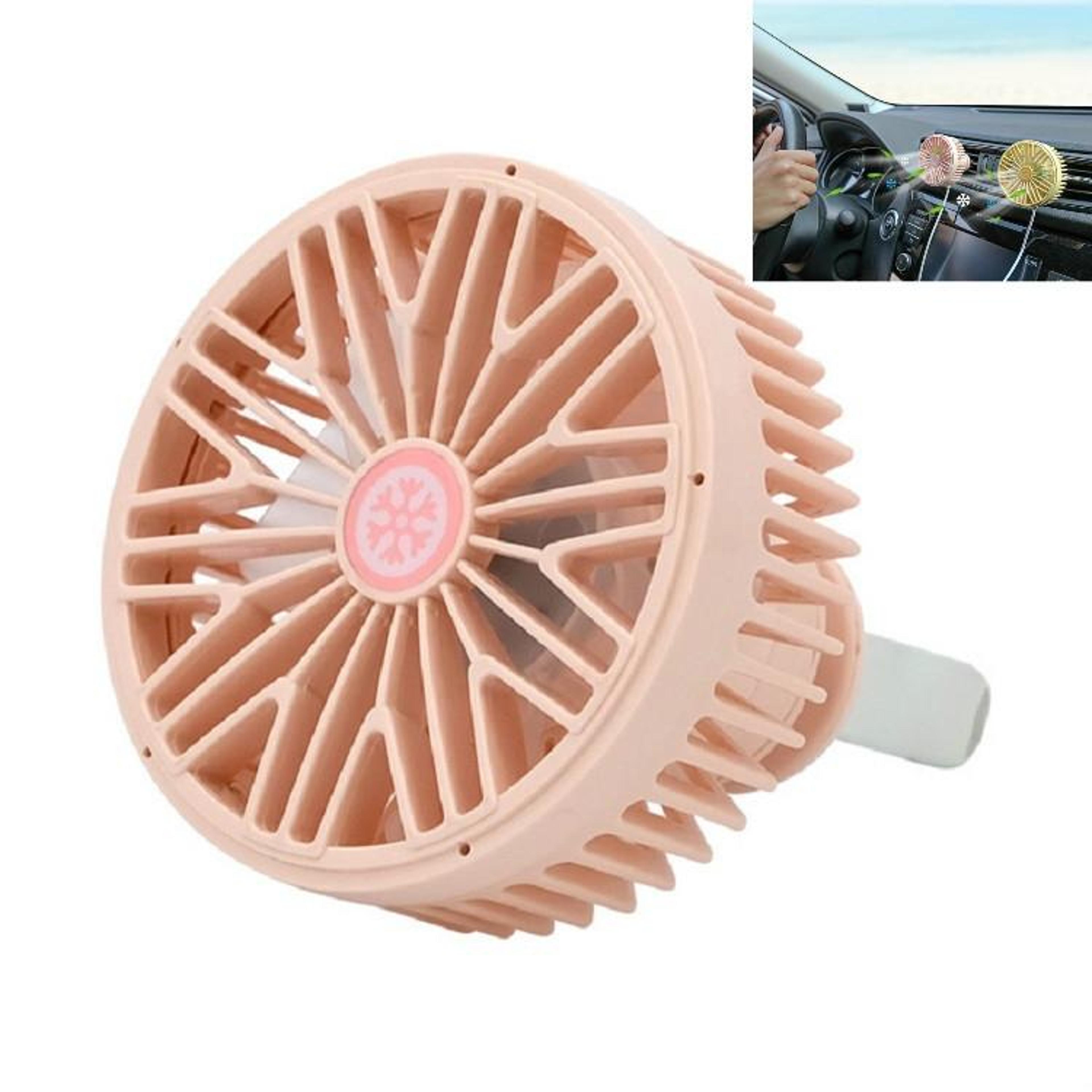portable car vent fan usb mini car cooling fan with led light for vehicle air vent
