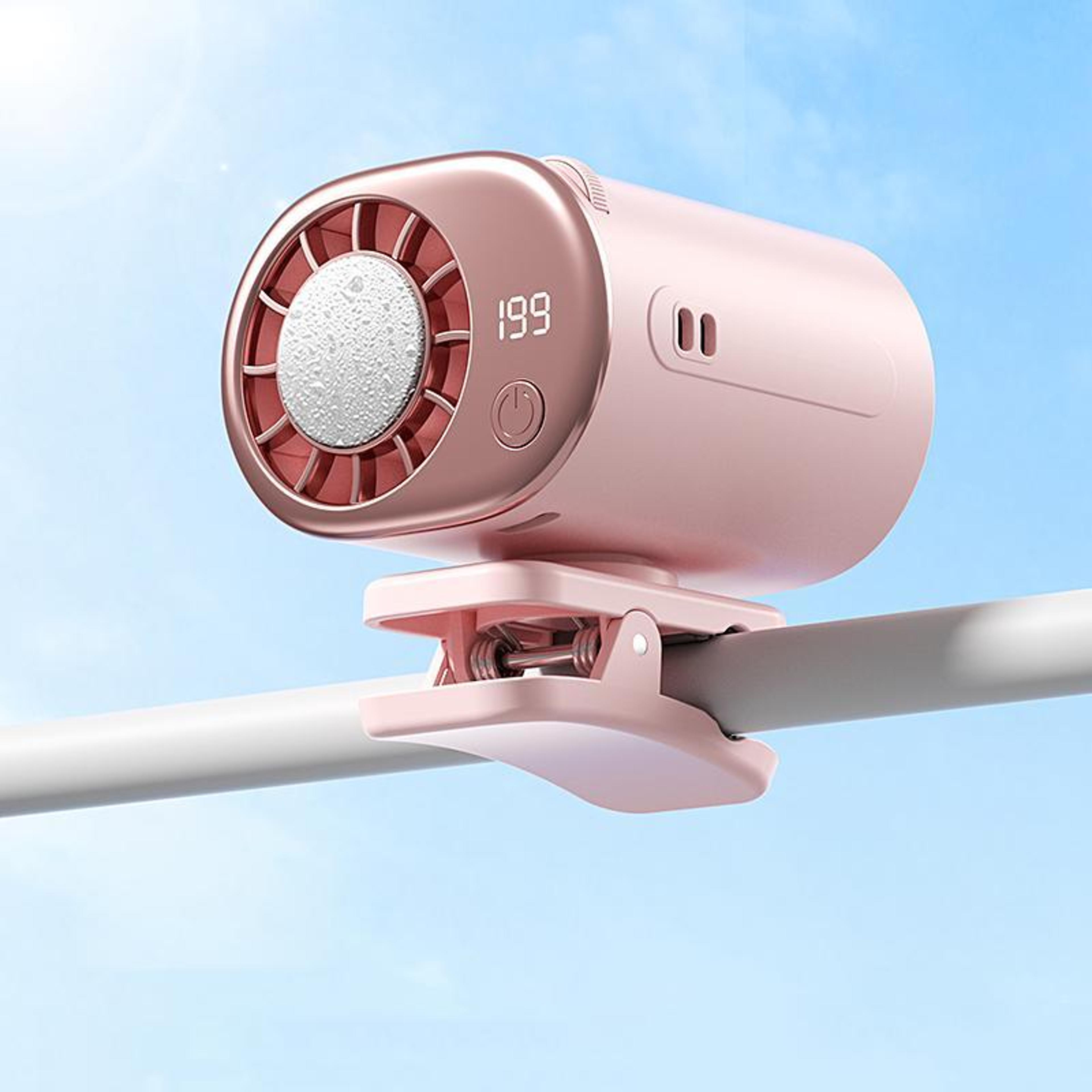 portable cooling fan with semiconductor cooling clip on wearable rechargeable fan