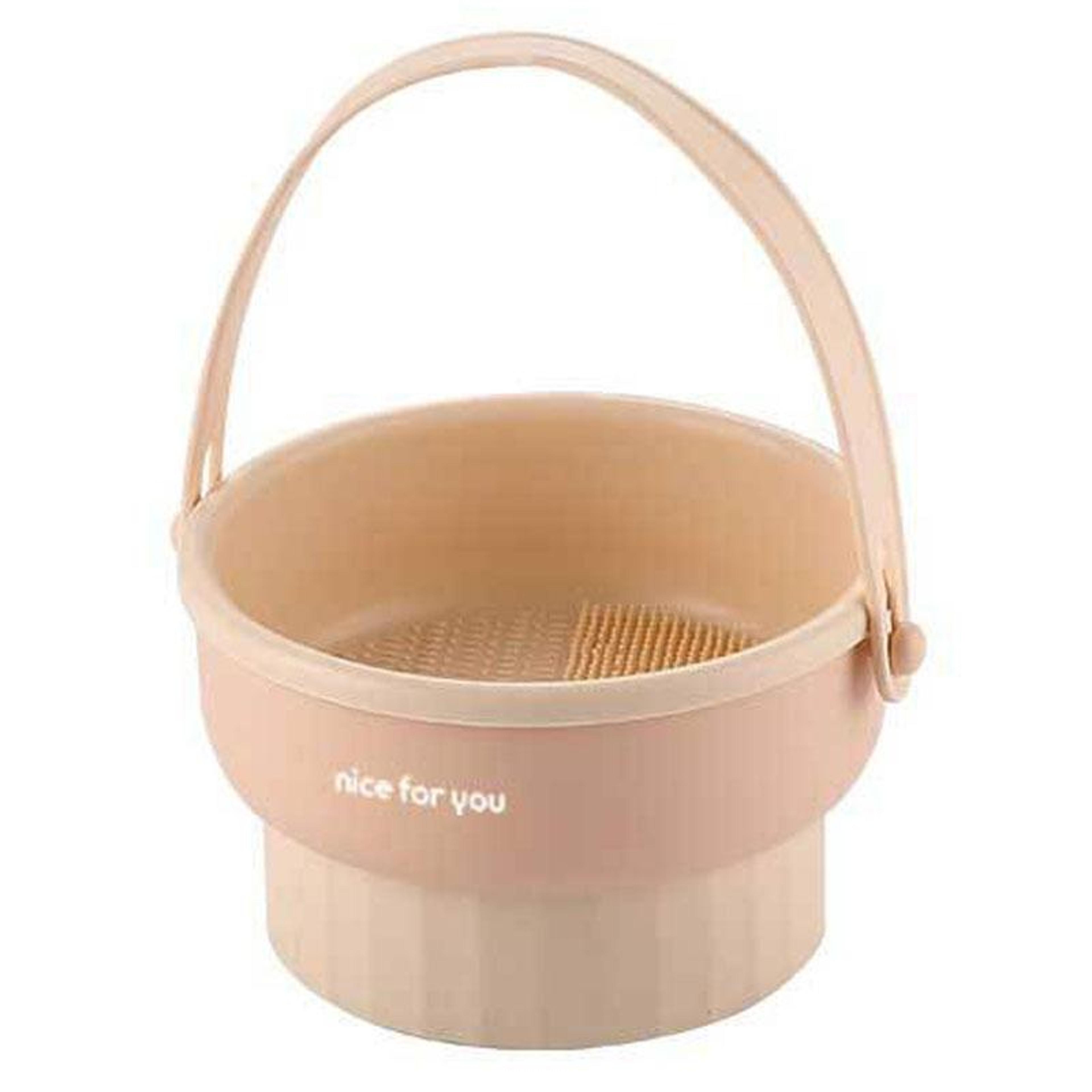 makeup brush cleaner silicone brush cleaning bowl with drying rack and organizer