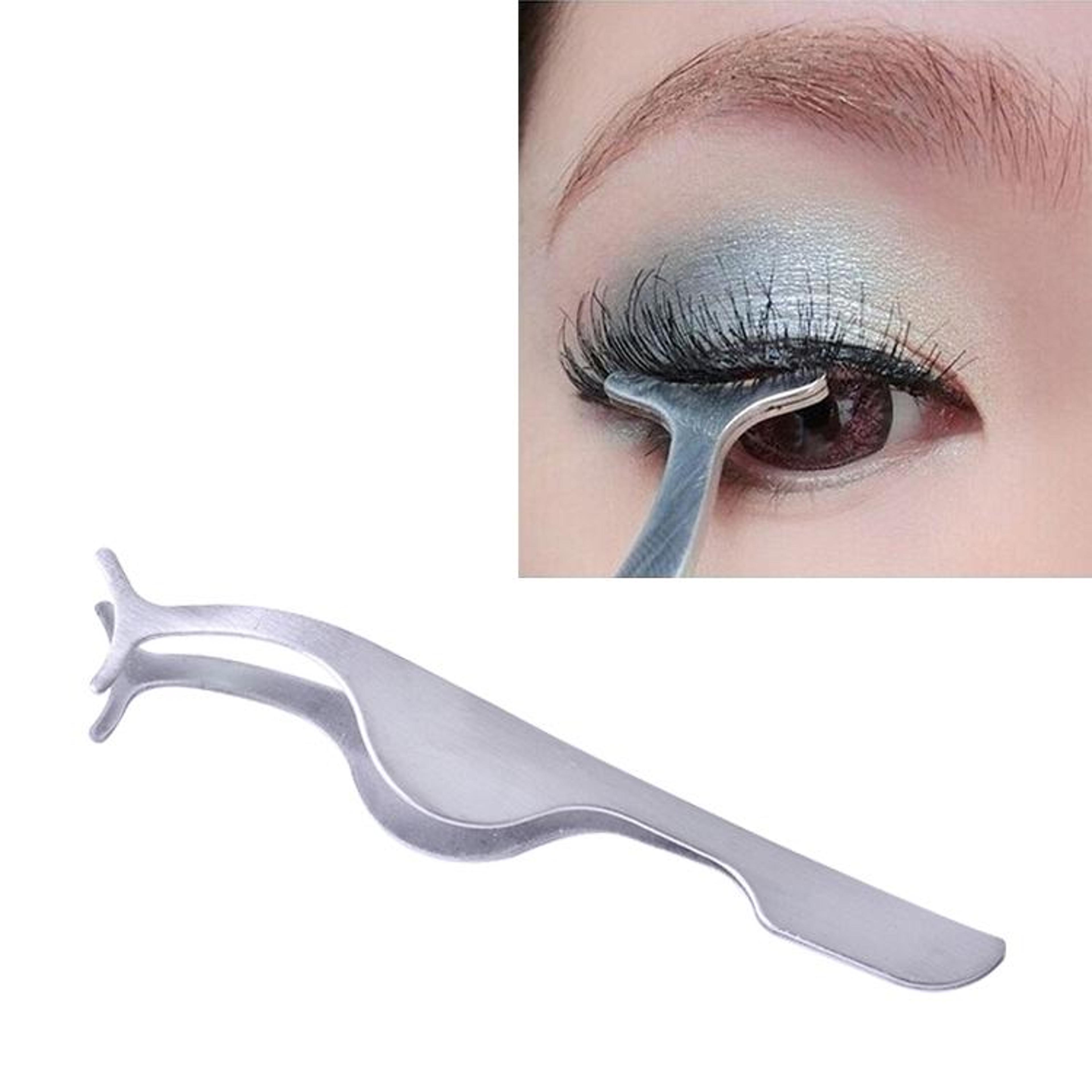 precision false eyelash applicator stainless steel lash tweezers for easy lash extension placement
