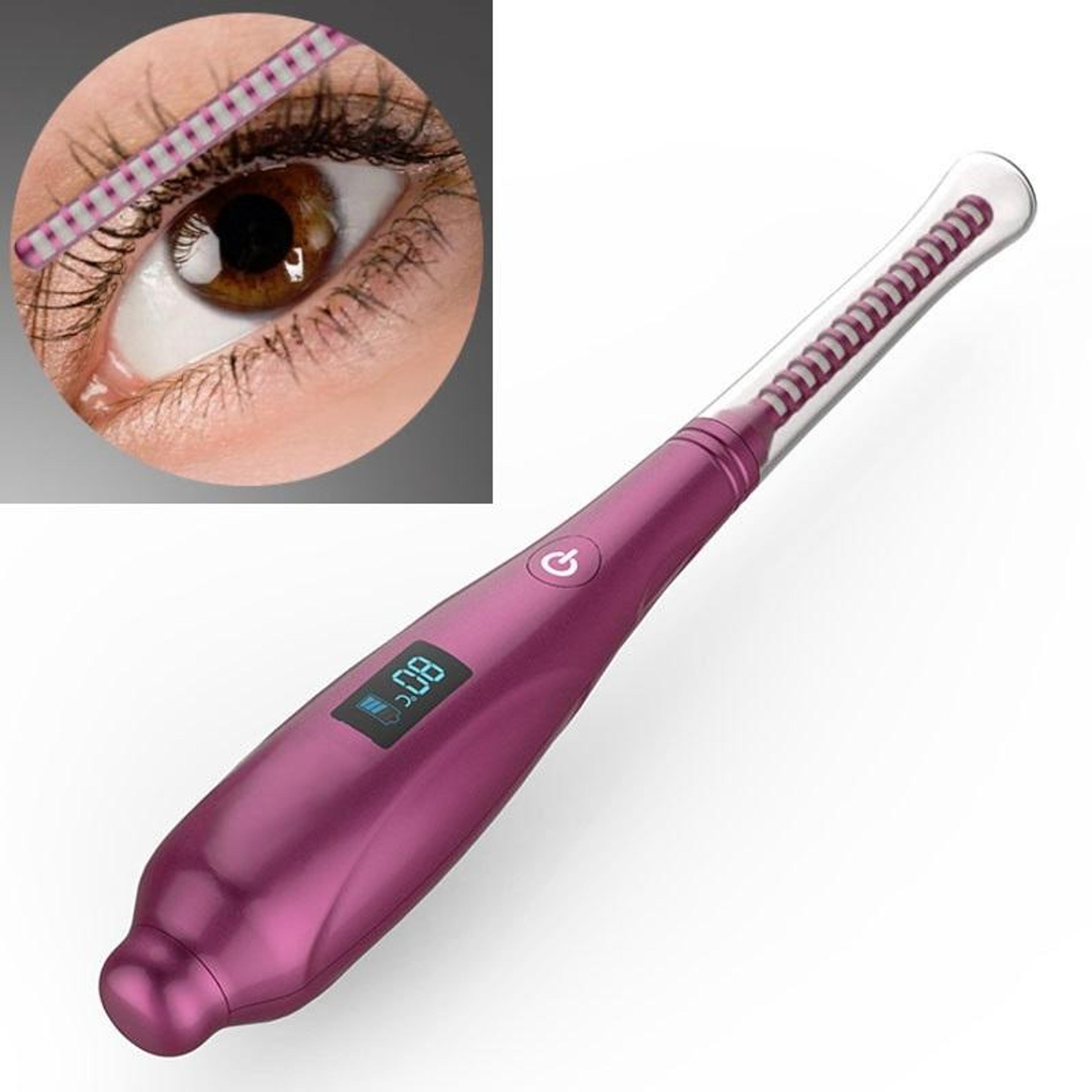 digital display heated eyelash curler usb rechargeable electric lash curler with long lasting curl