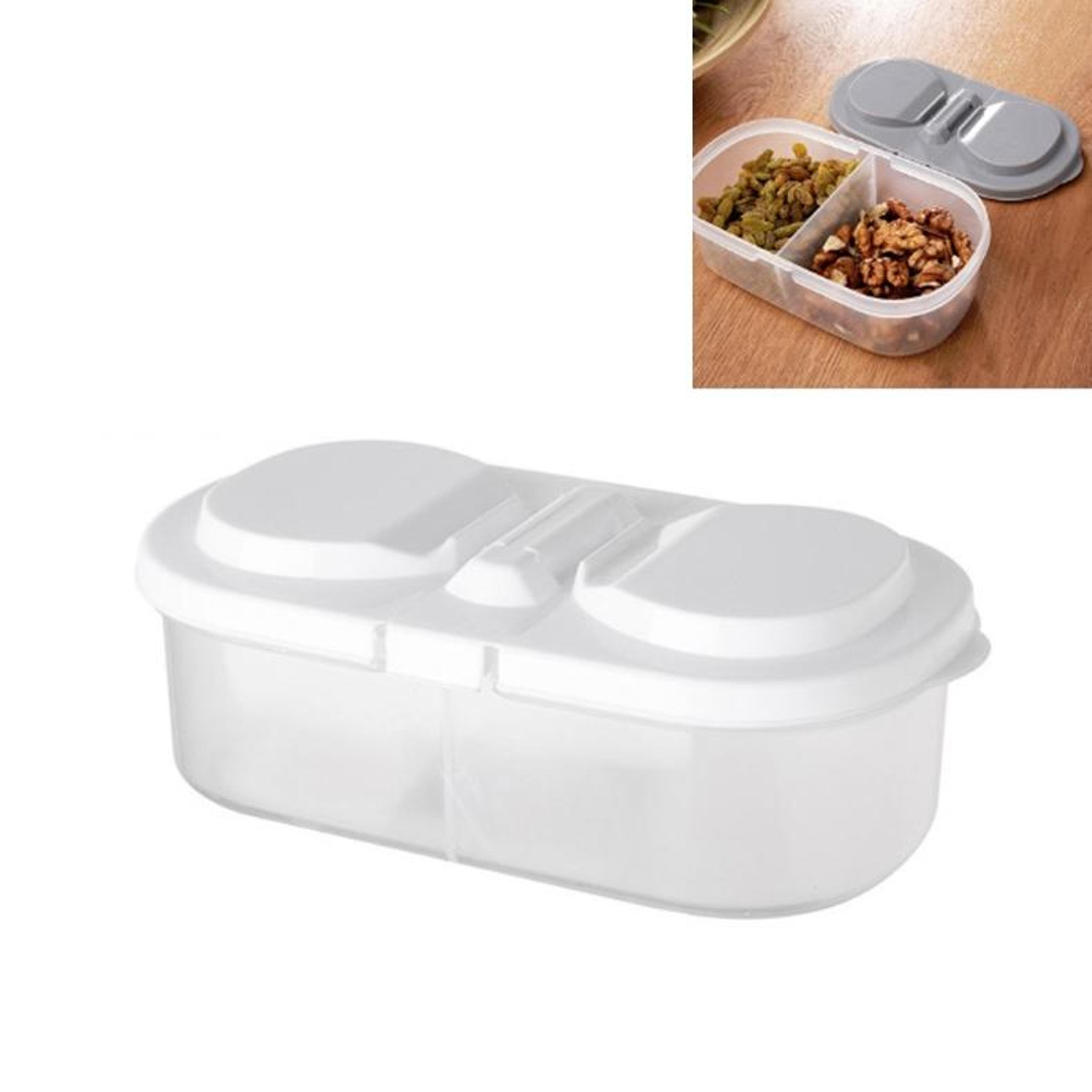 food storage containers double grid refrigerator organizer airtight grain storage set