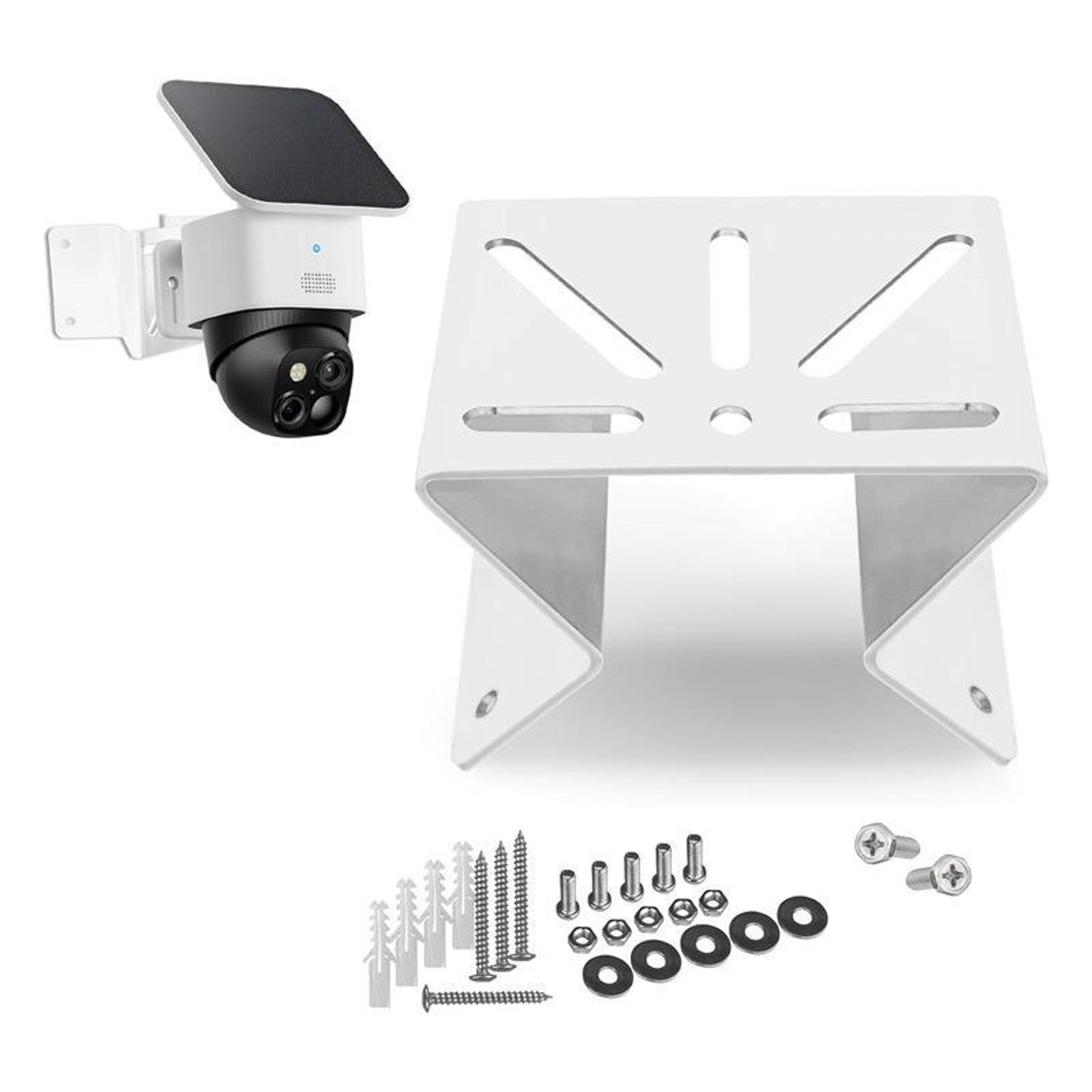 stainless steel security camera corner mount for eufy solocam s340 reolink trackmix tp-link tapo cameras