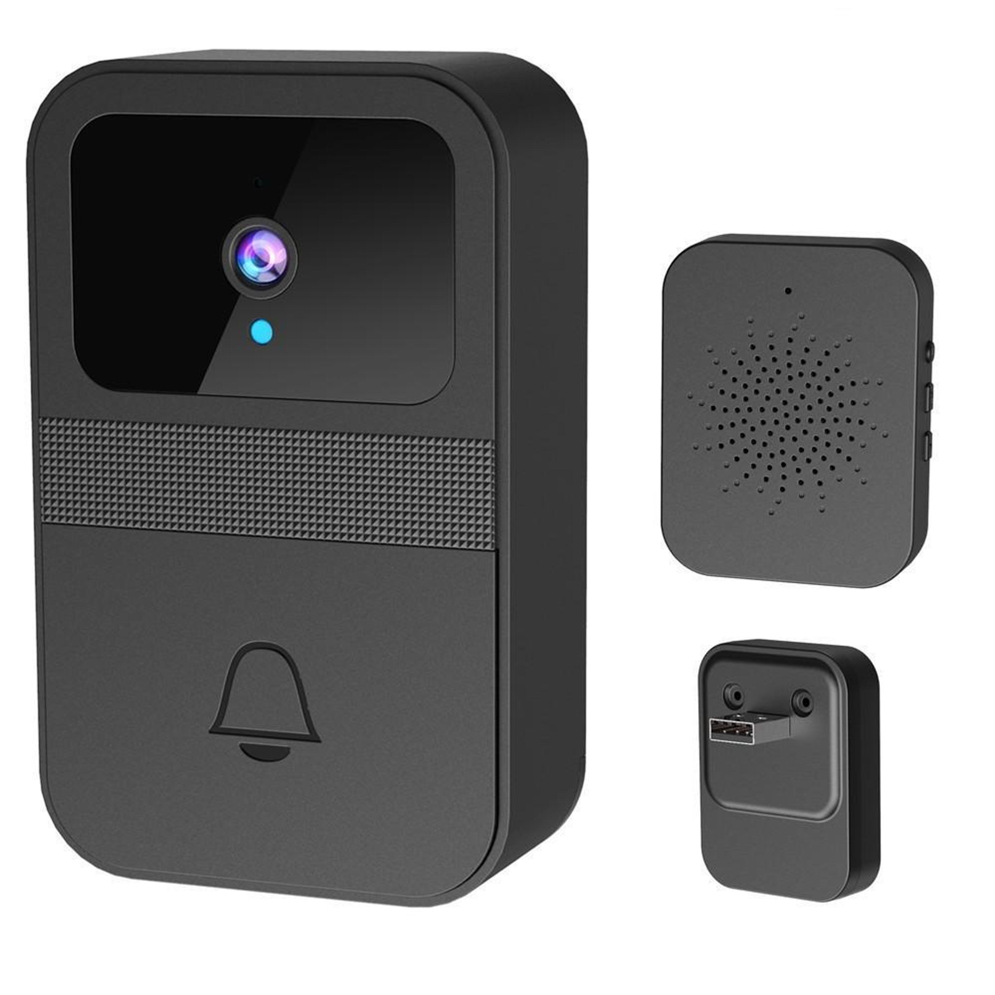 smart video doorbell wireless doorbell camera with night vision motion detection and remote monitoring