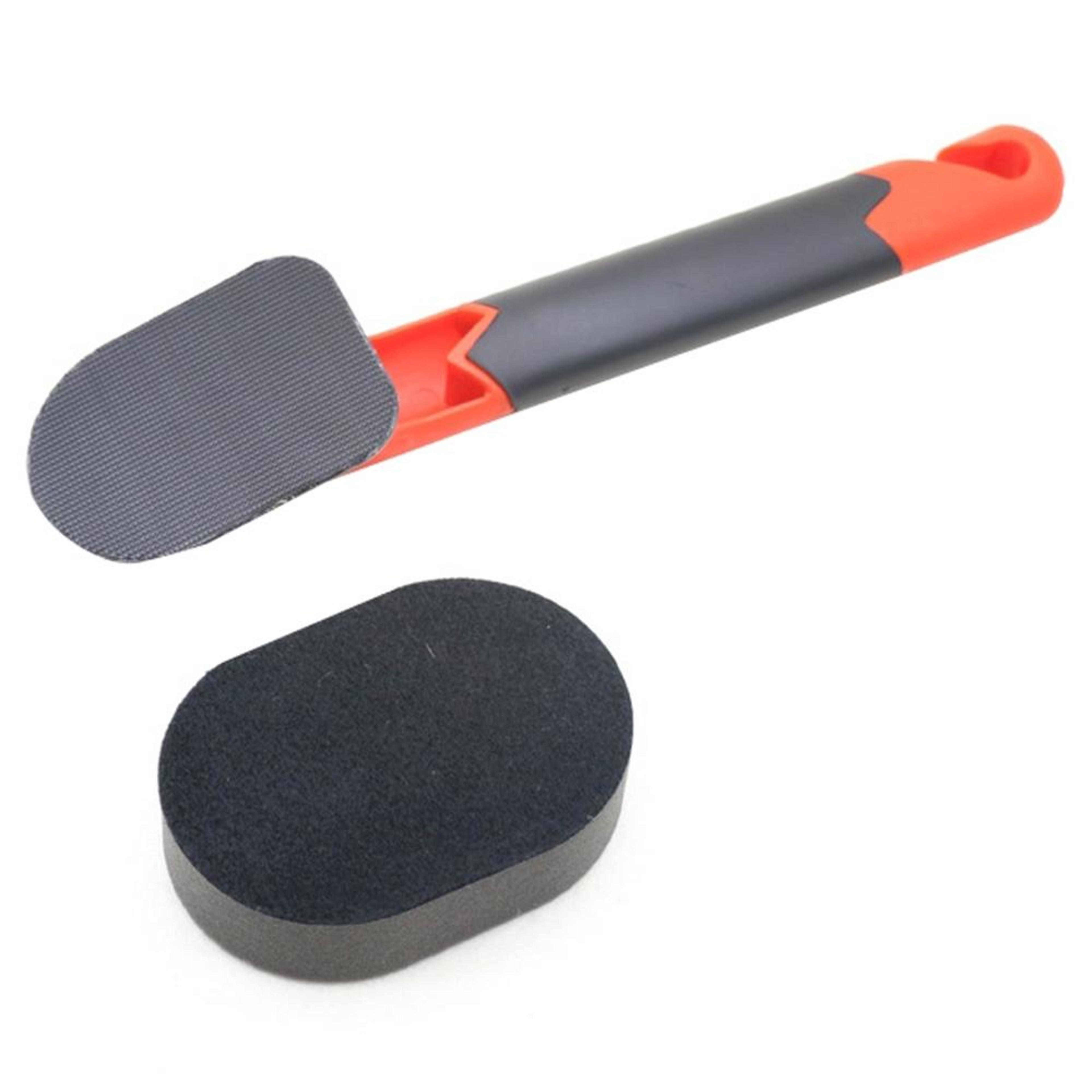 long handle tire shine applicator foam tire wax applicator car detailing brush