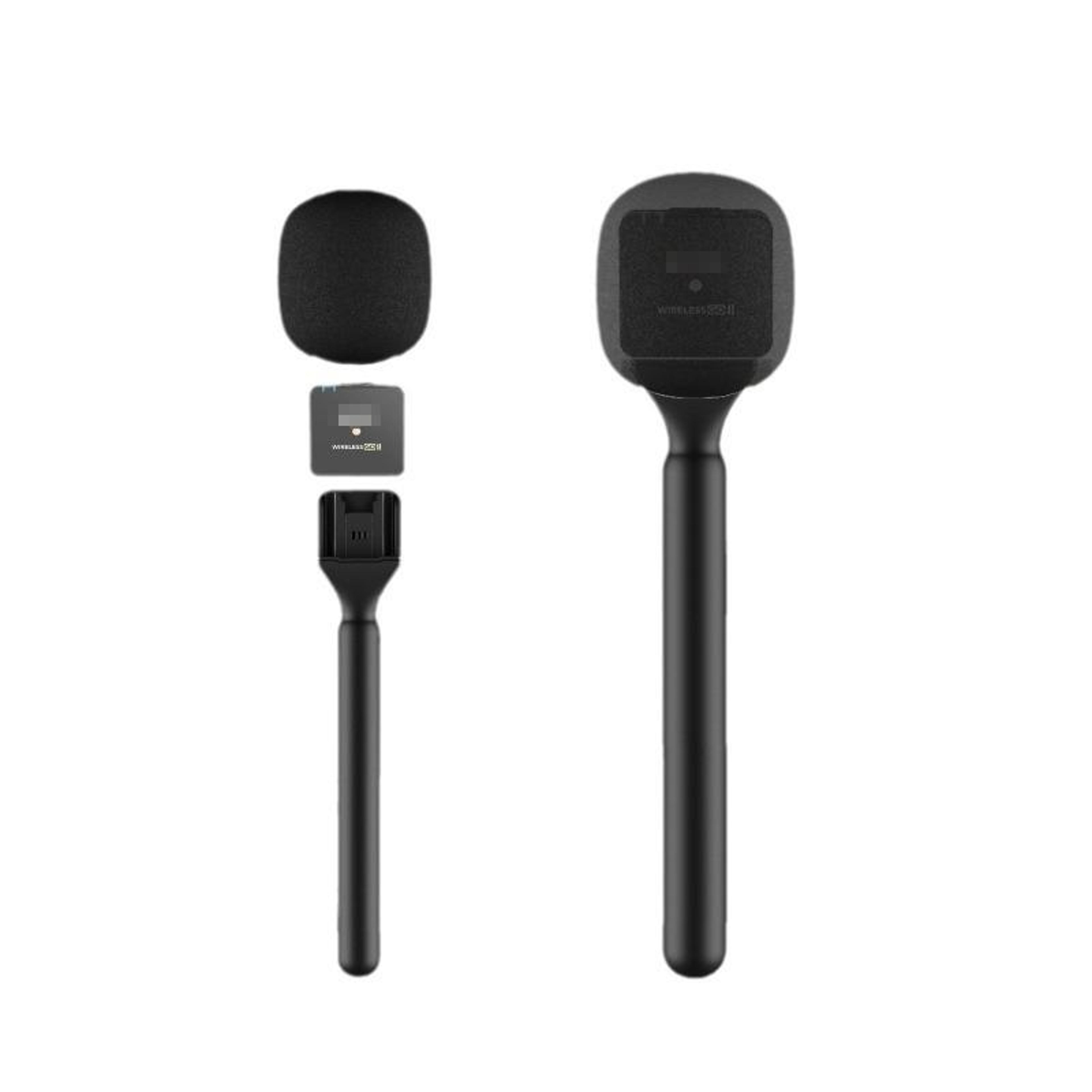 mic handle wireless microphone interview handle for rode wireless go and relacart