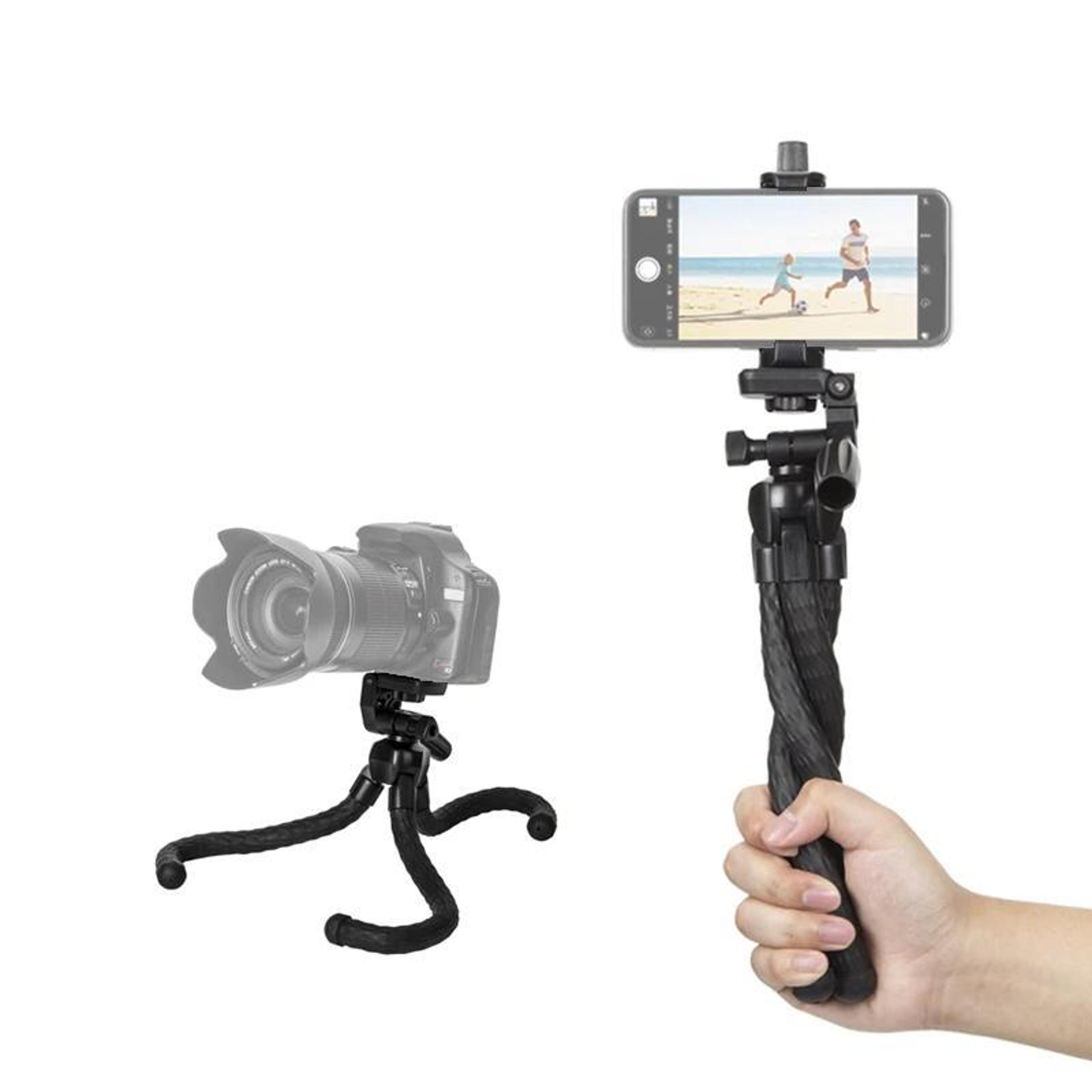octopus tripod flexible phone tripod with pan head for camera and smartphone