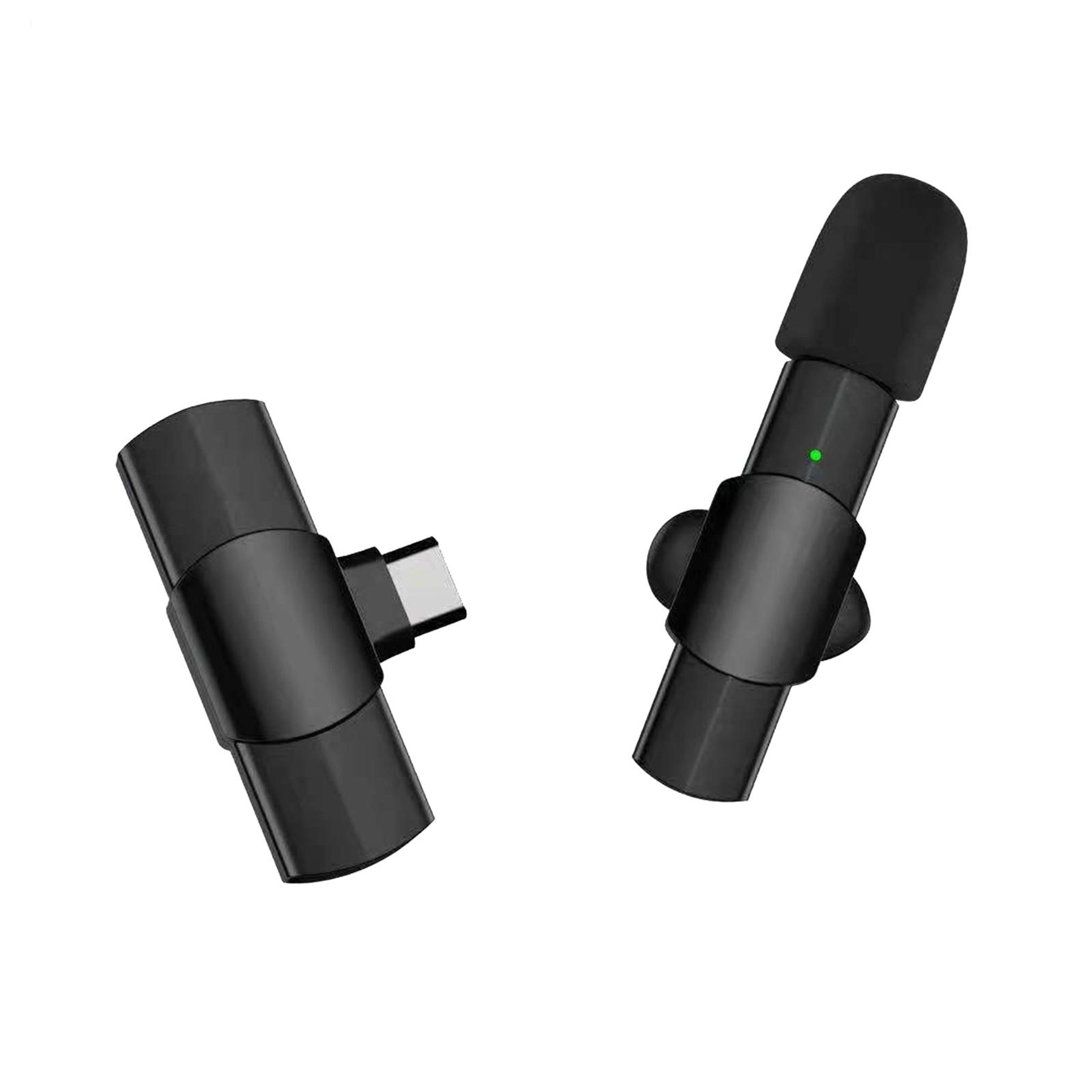 type c usb c mini lavalier microphone clip on noise reduction mic for recording vlogging and streaming