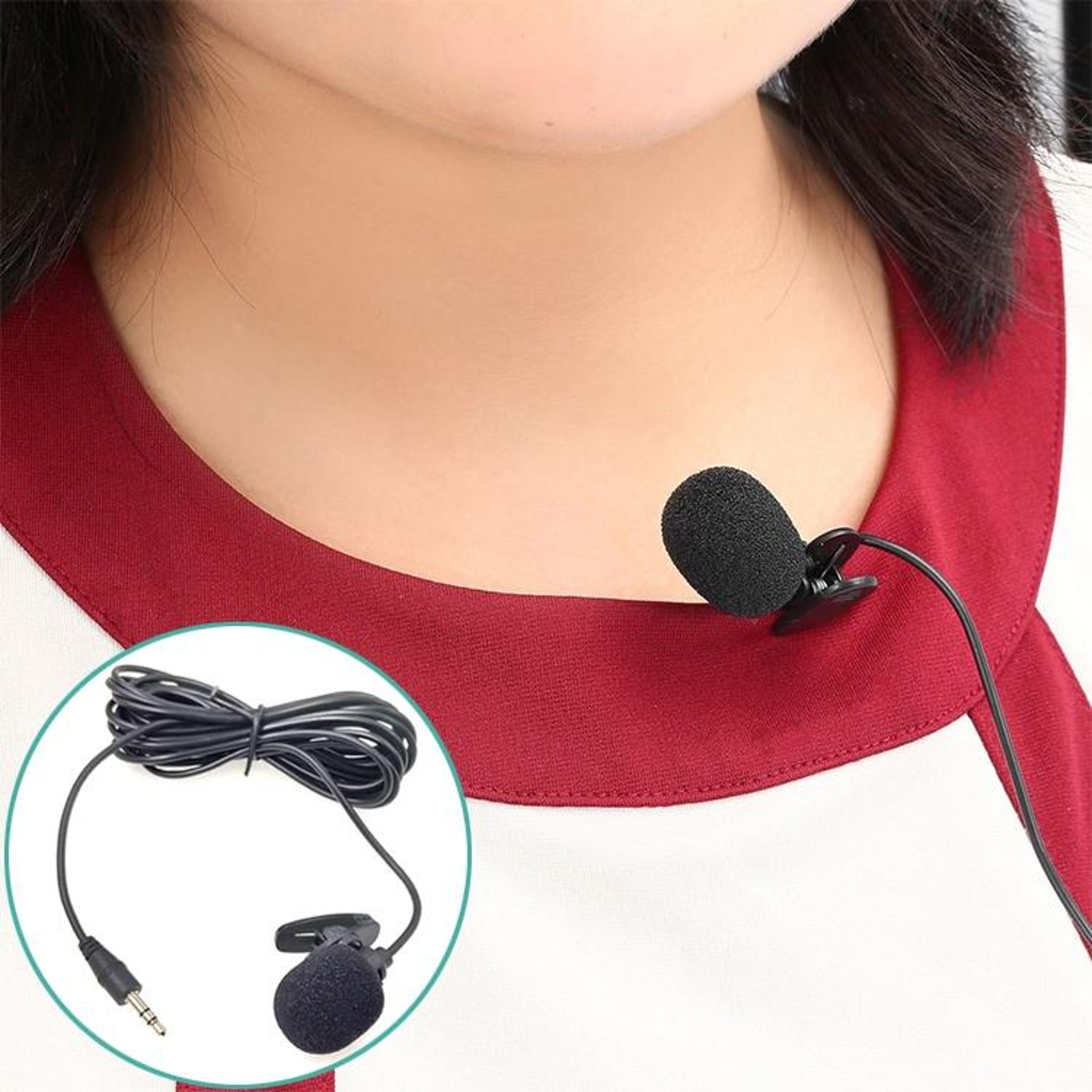 lavalier microphone wired clip on mic for tour guide system car pa and megaphone