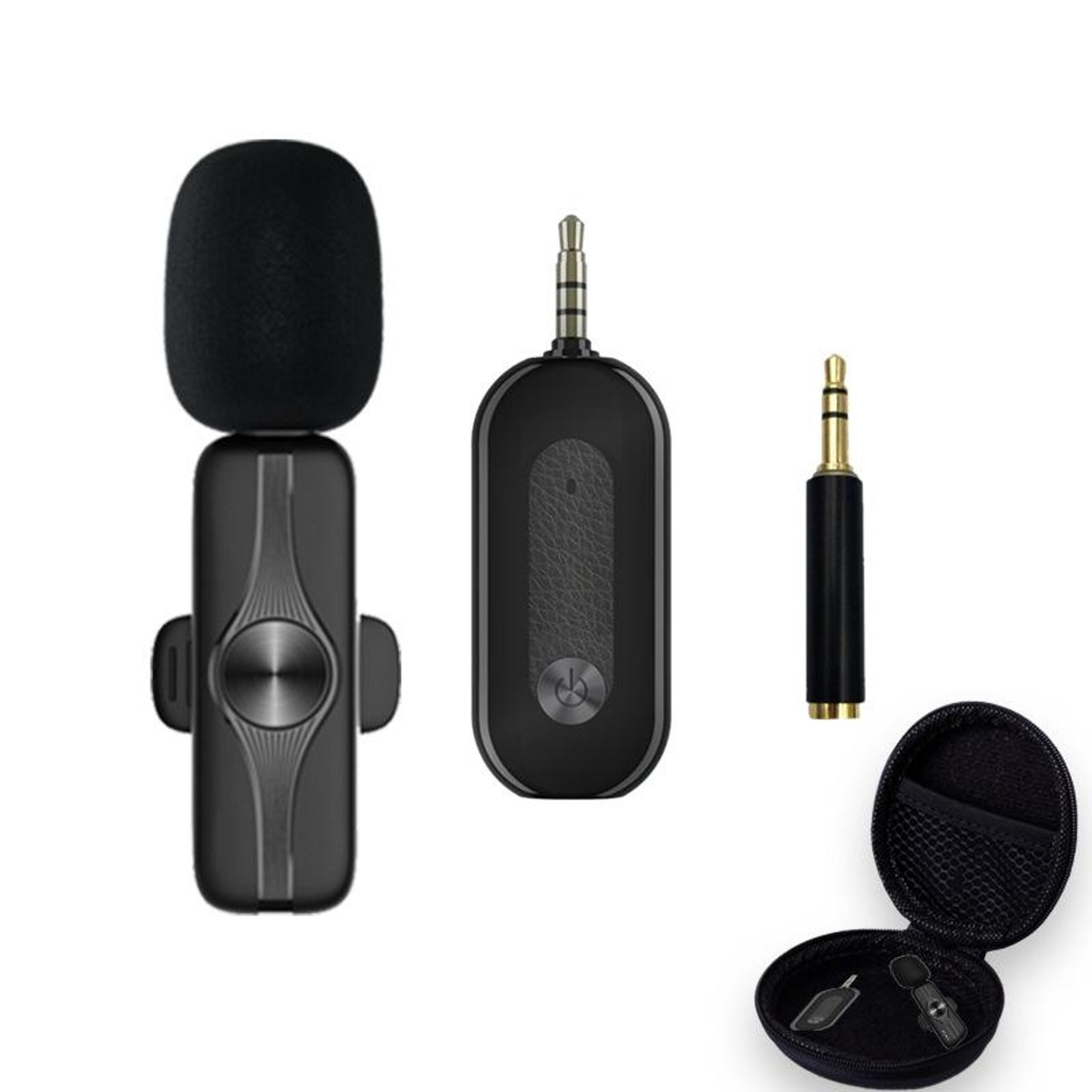 elebest wireless lavalier microphone clip on mic for vlogging interviews and content creation