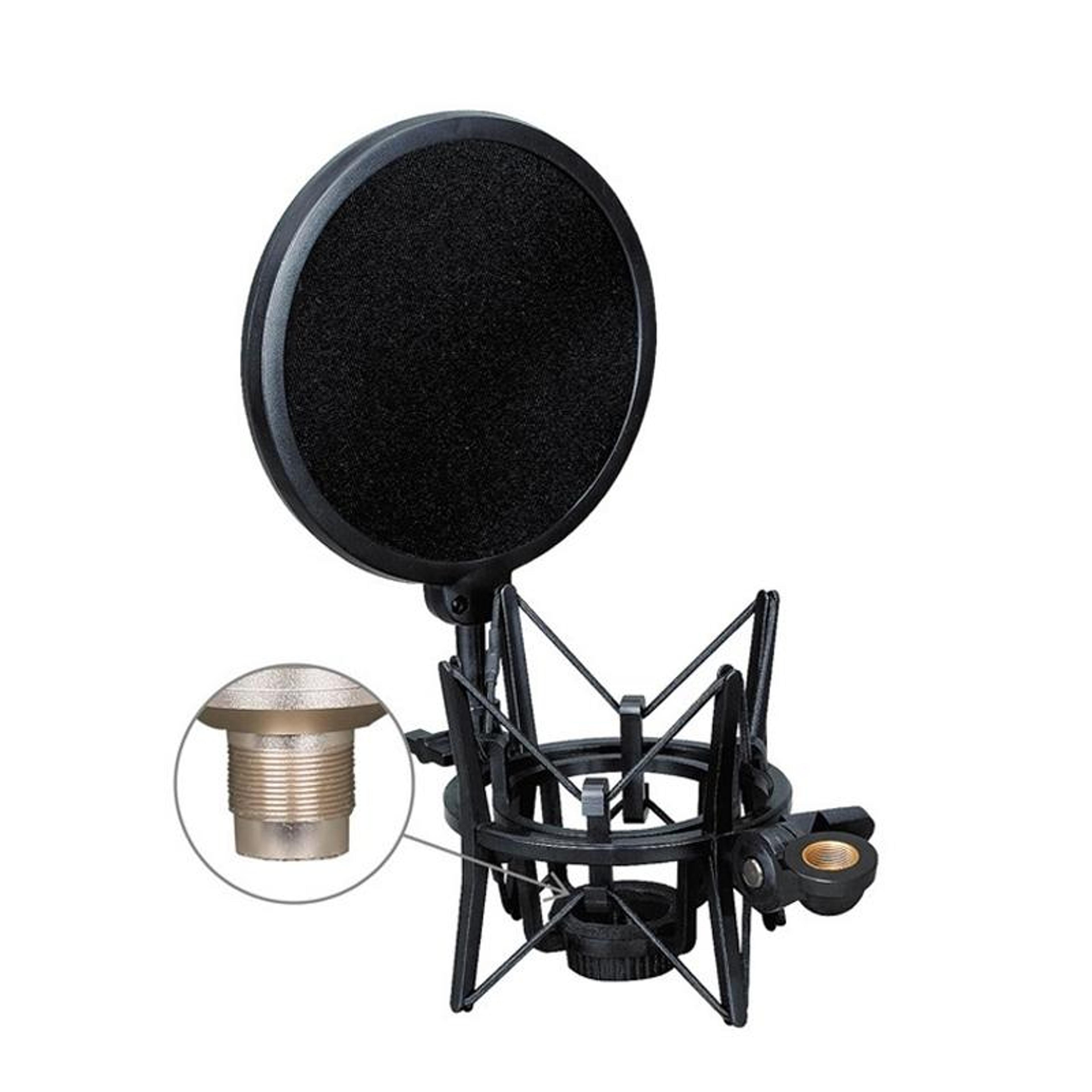 microphone shock mount abs shockproof microphone holder for recording streaming and podcasting
