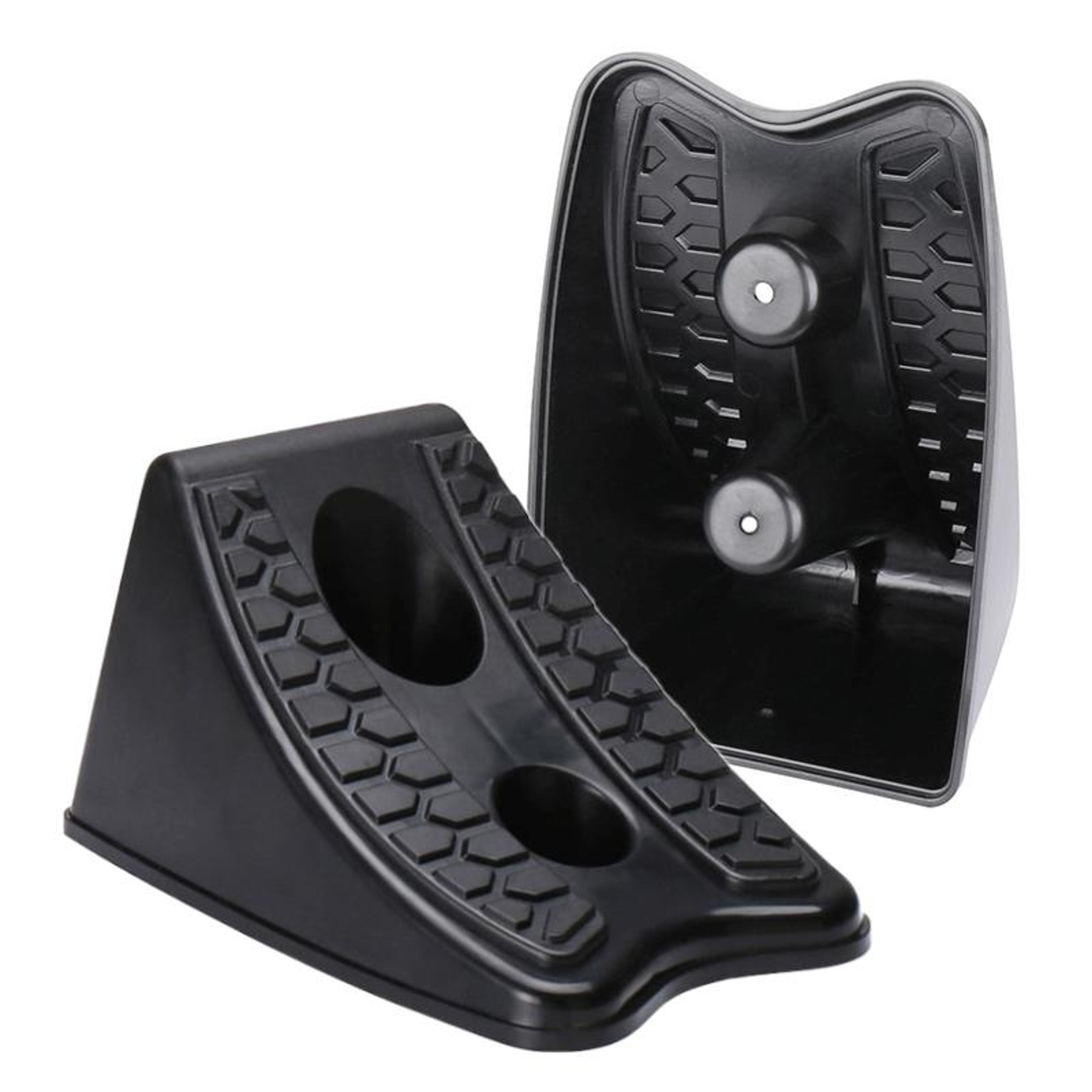 heavy duty car wheel stopper tire blocker non slip parking wheel chock for slopes