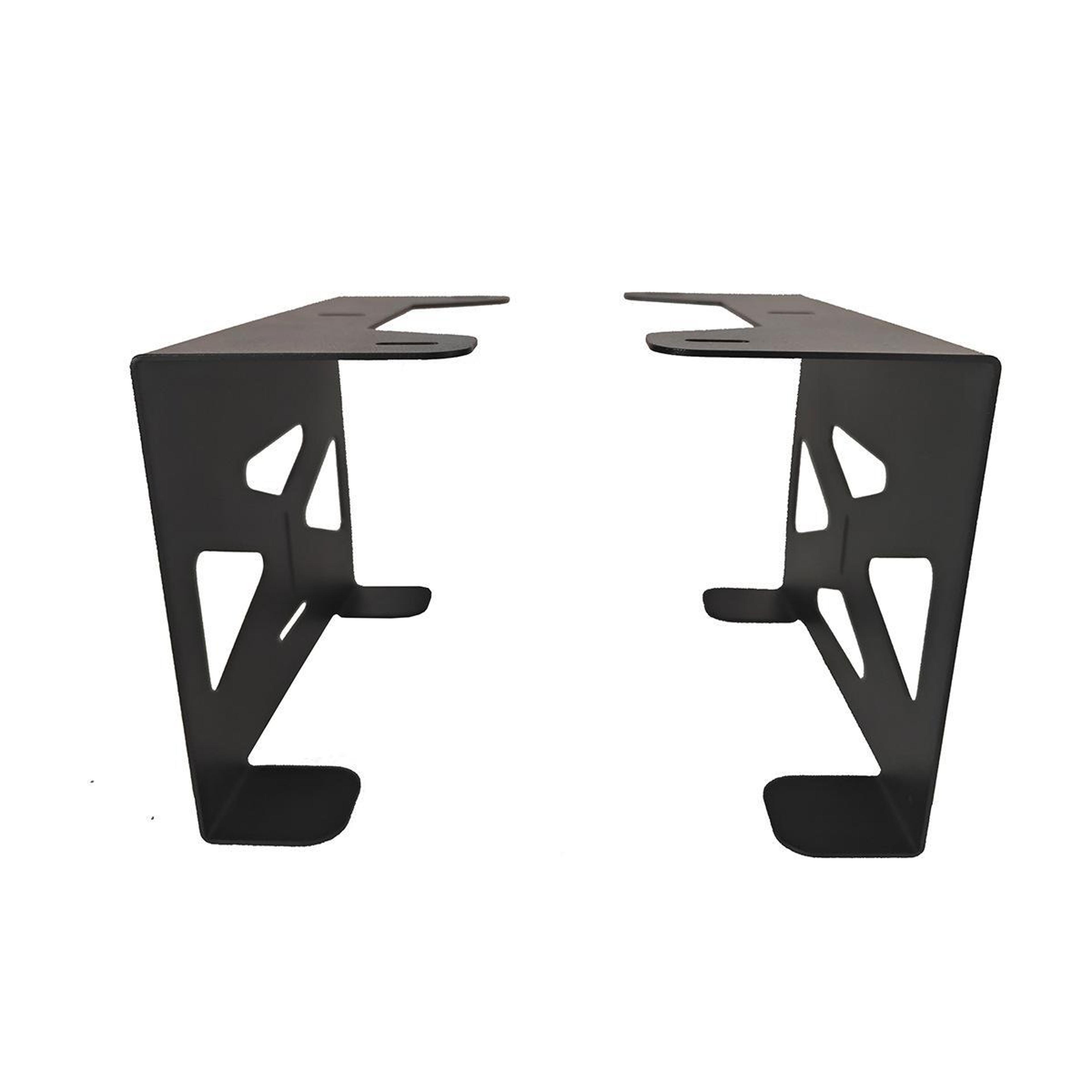 ps5 under desk mount stand with storage holder metal organizer