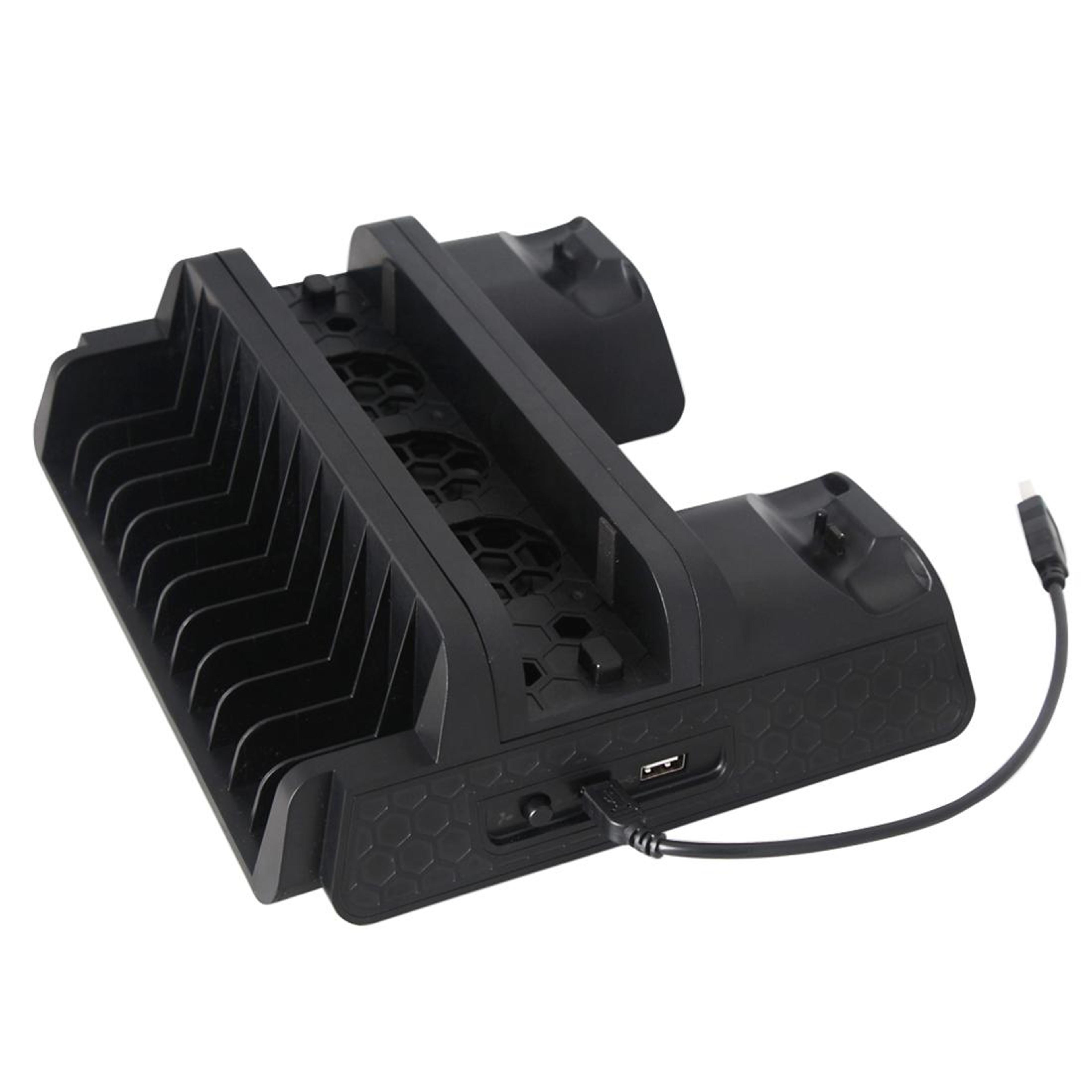 dobe 3 in 1 ps4 cooling stand with dual ps4 controller charging dock and game storage for ps4 ps4 pro ps4 slim