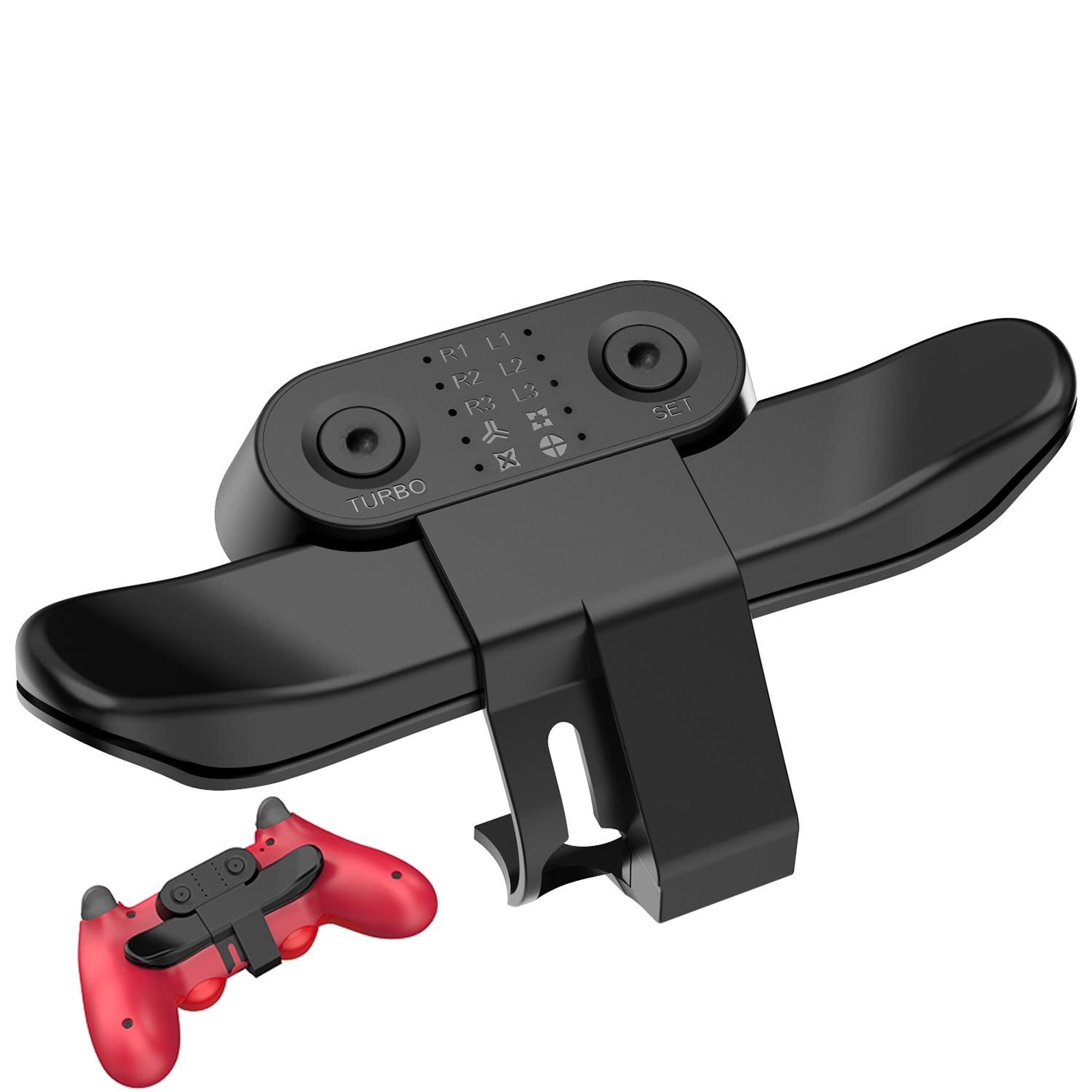 ps4 controller back button attachment with programmable back paddles and turbo function