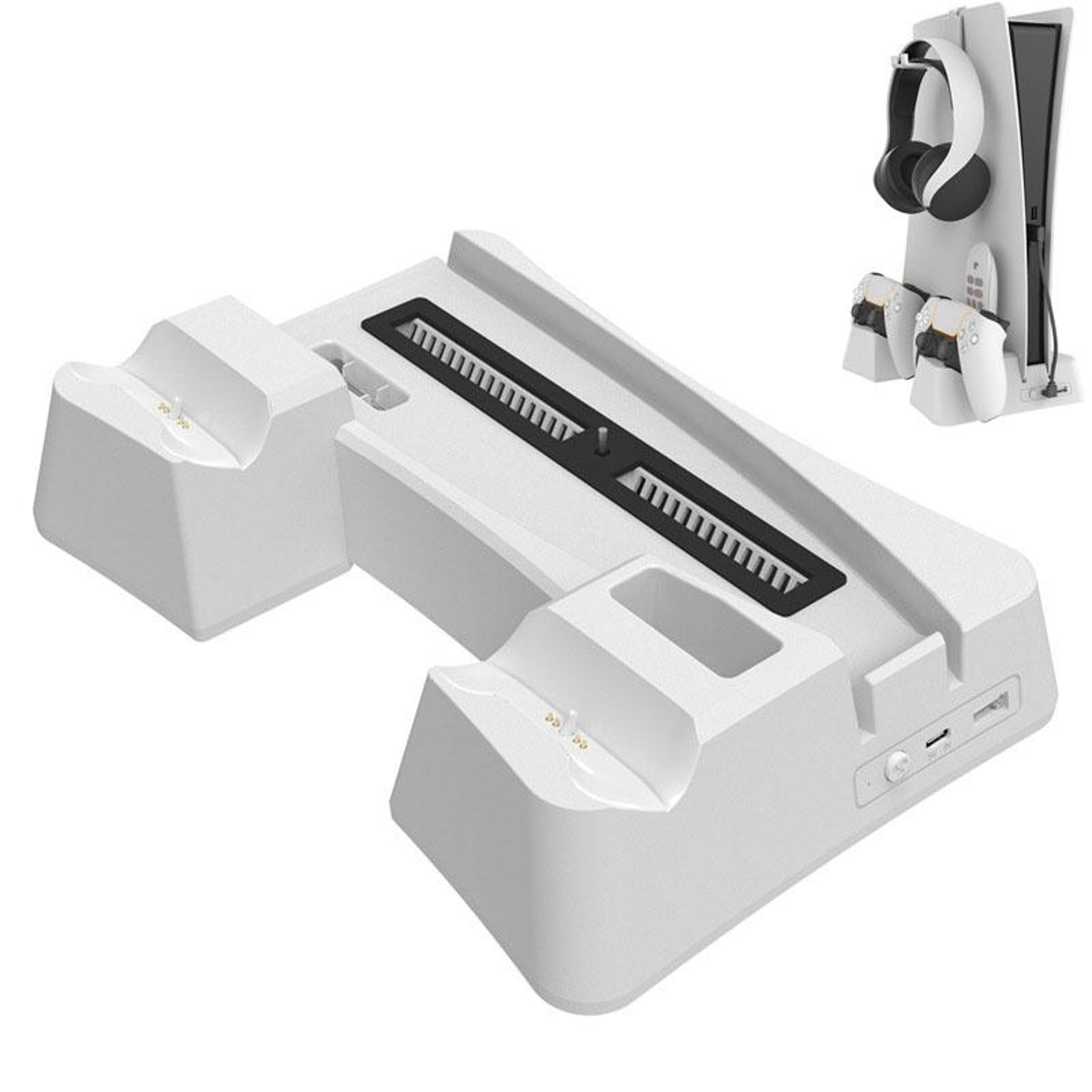 iplay ps5 digital cooling stand with dual controller charging dock and storage base