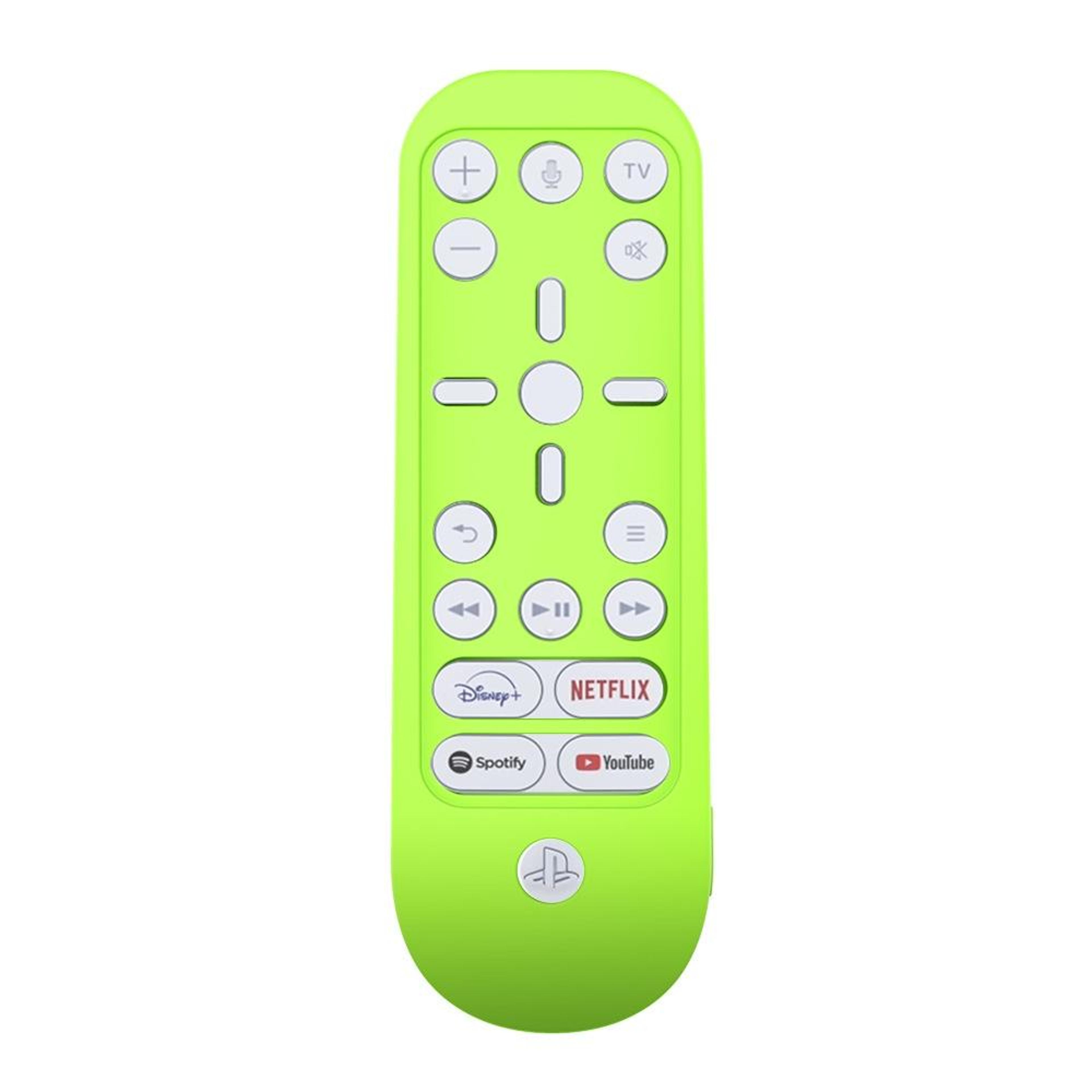 ps5 media remote cover soft silicone remote case shockproof protective sleeve glow green