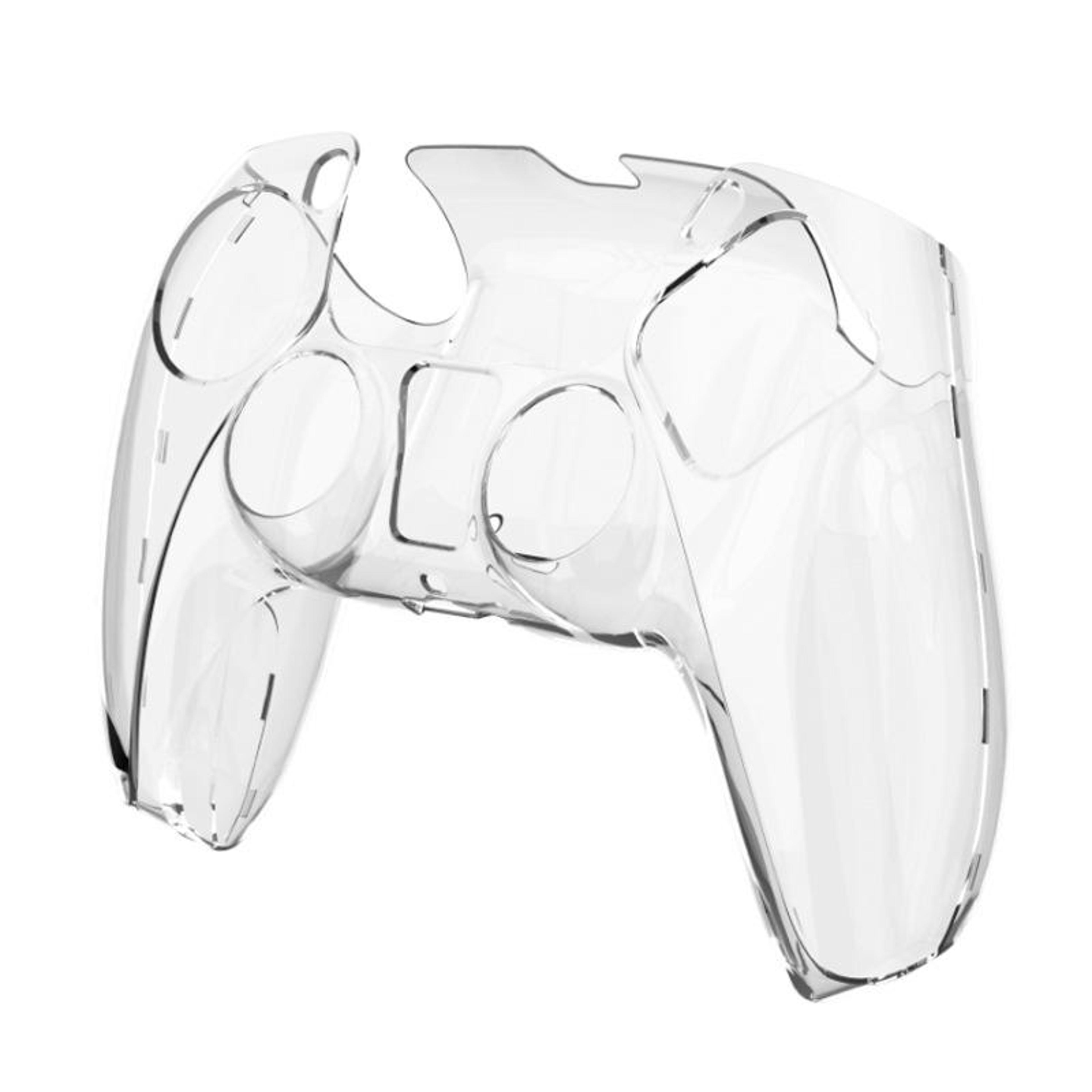 kjh crystal hard shell case for ps5 controller transparent ps5 controller cover protective case