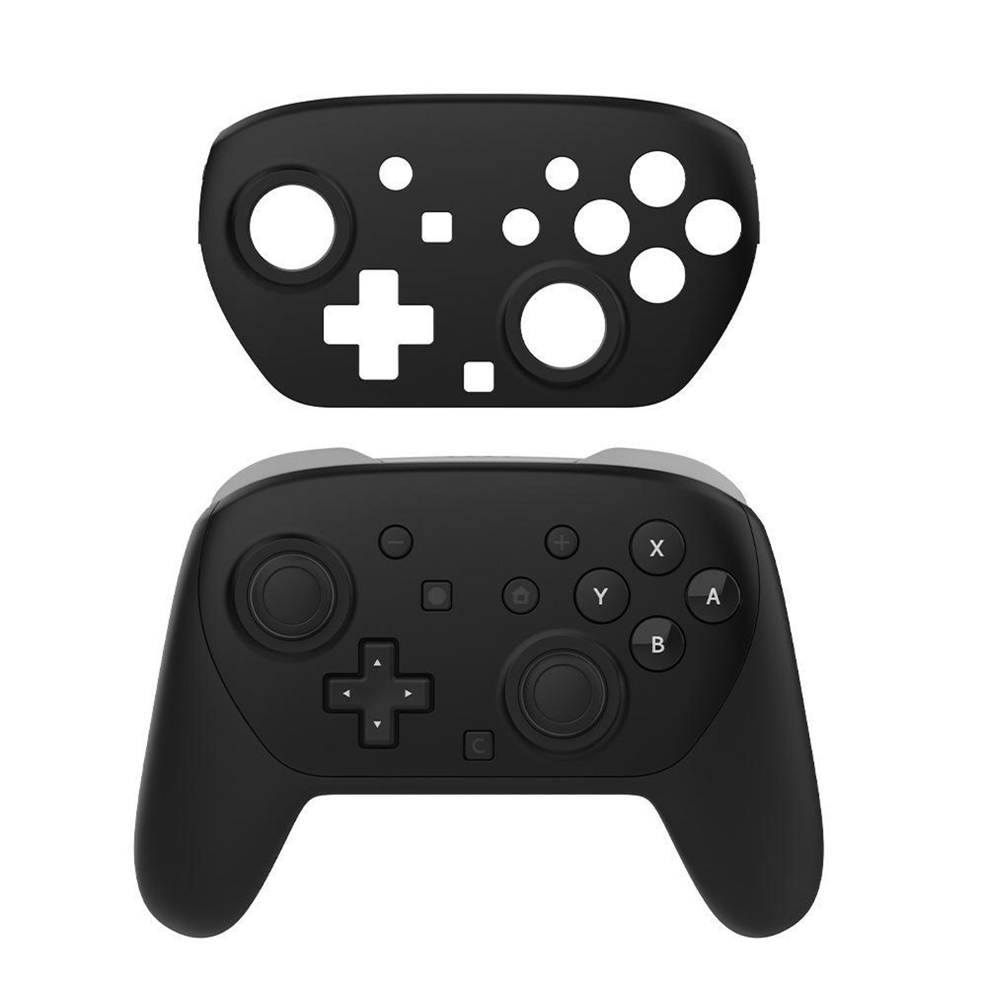 switch 2 pro controller replacement faceplates matte abs cover