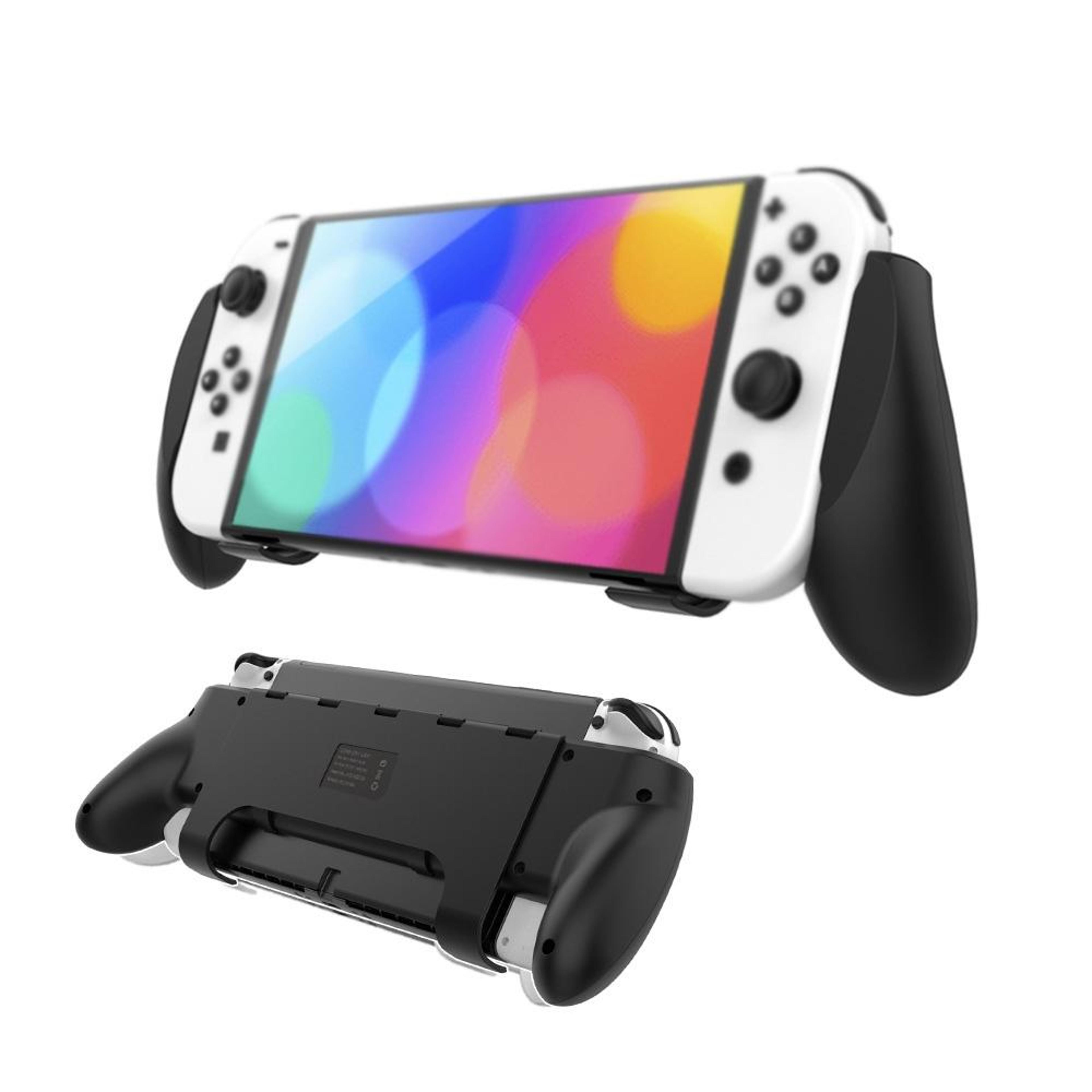 switch oled protective case ergonomic nintendo switch oled grip case with game card holder