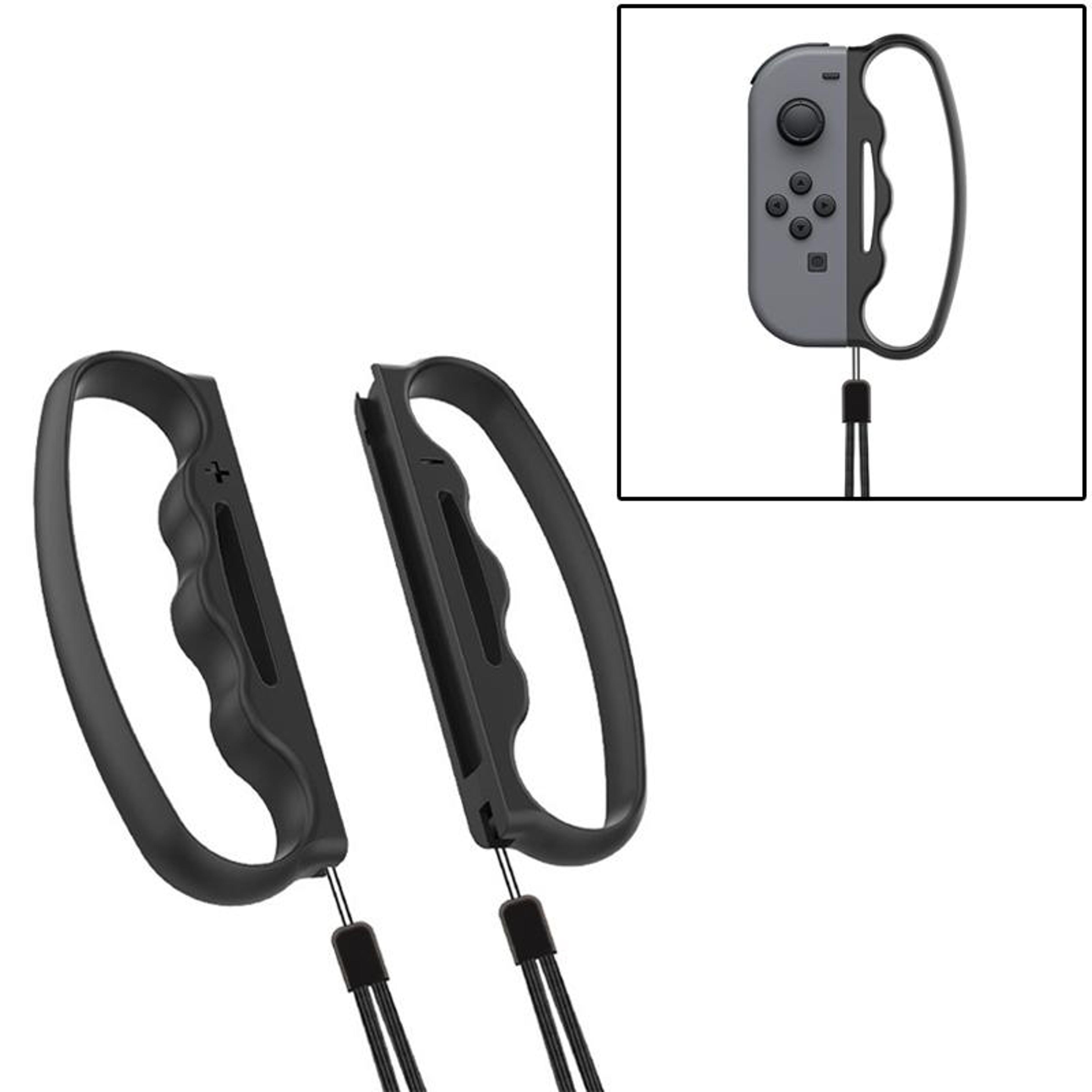 switch joy con grip with wrist strap ergonomic boxing game grip controller handle