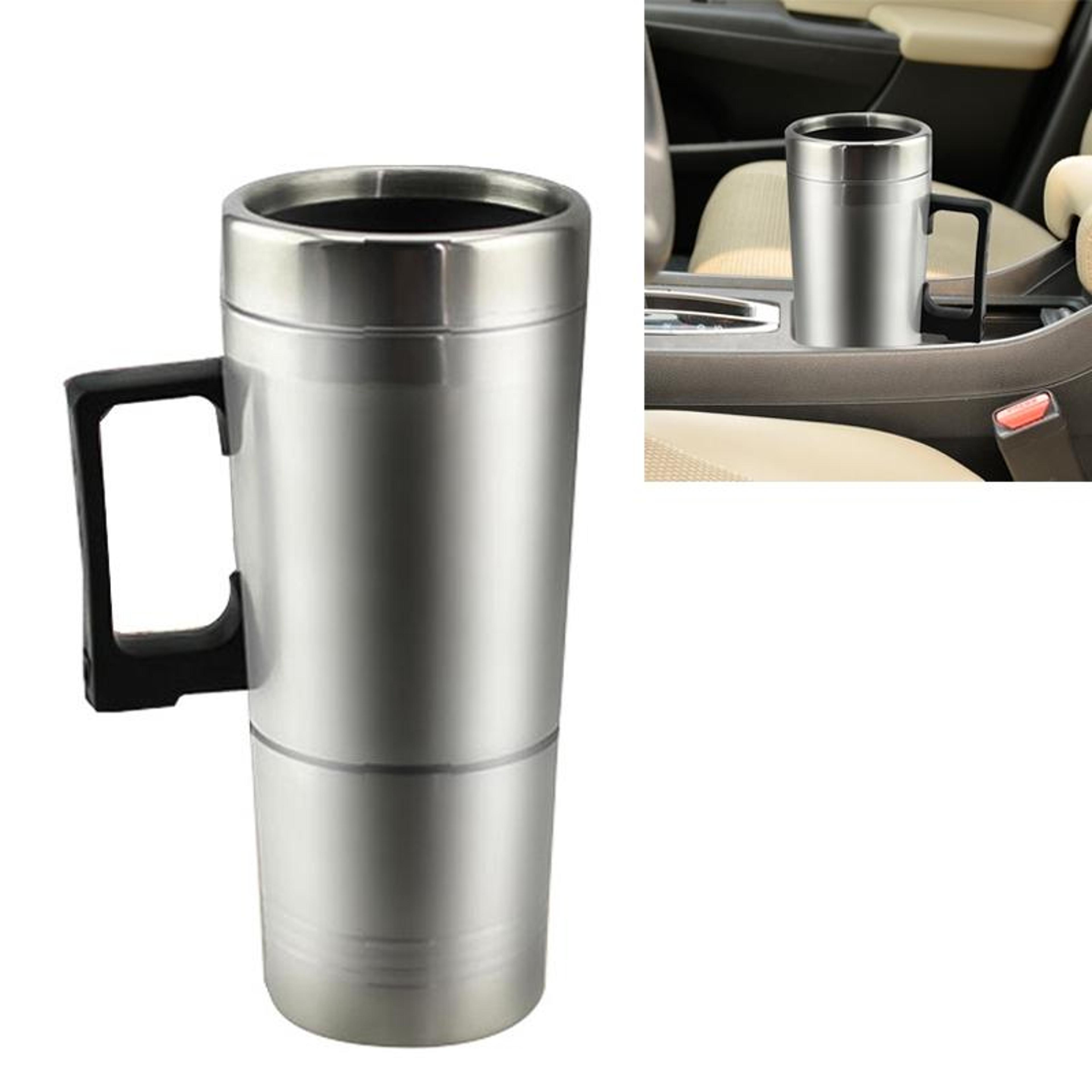 car electric kettle stainless steel heated mug travel coffee cup with car charger