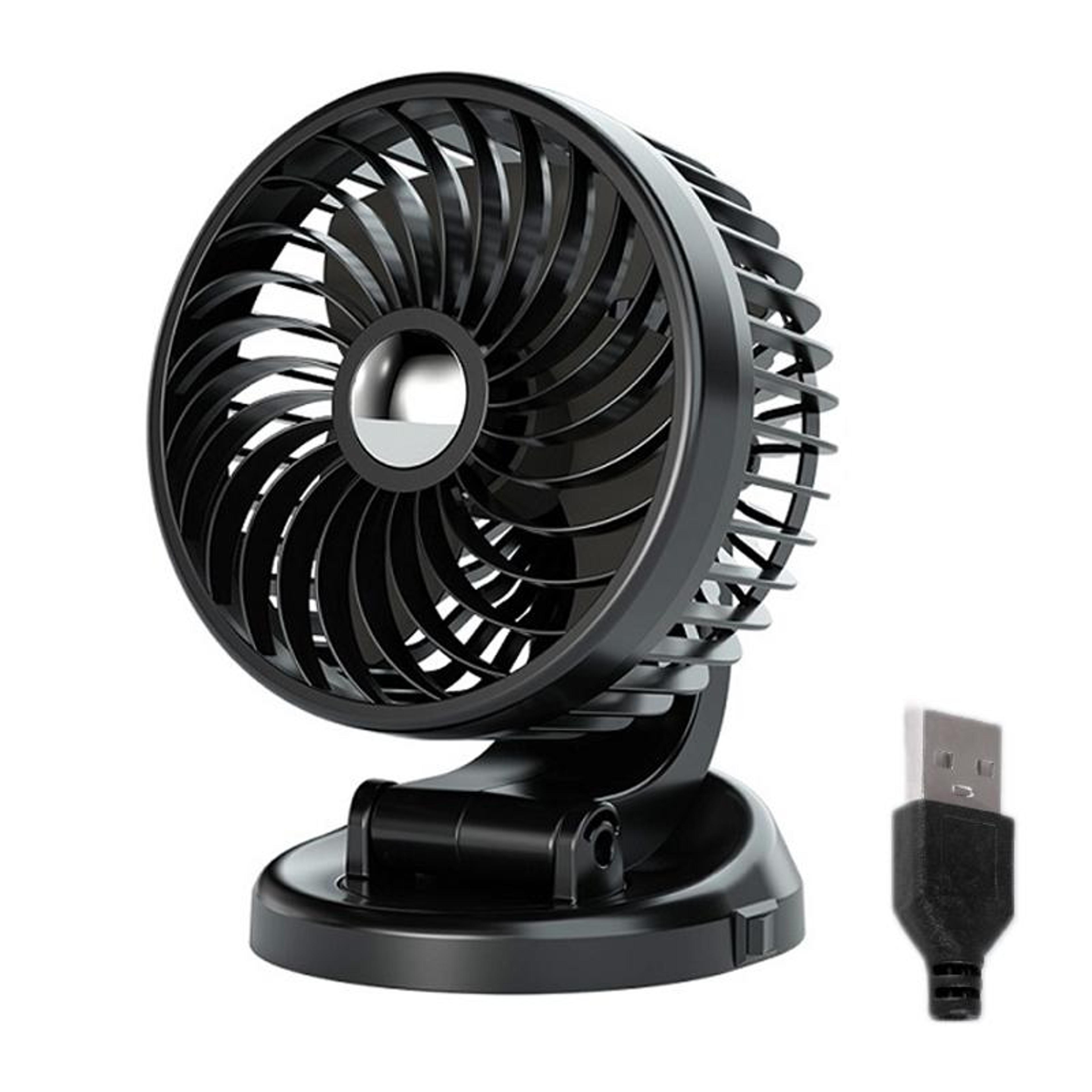 usb car fan rotating car cooling fan quiet dashboard air circulator