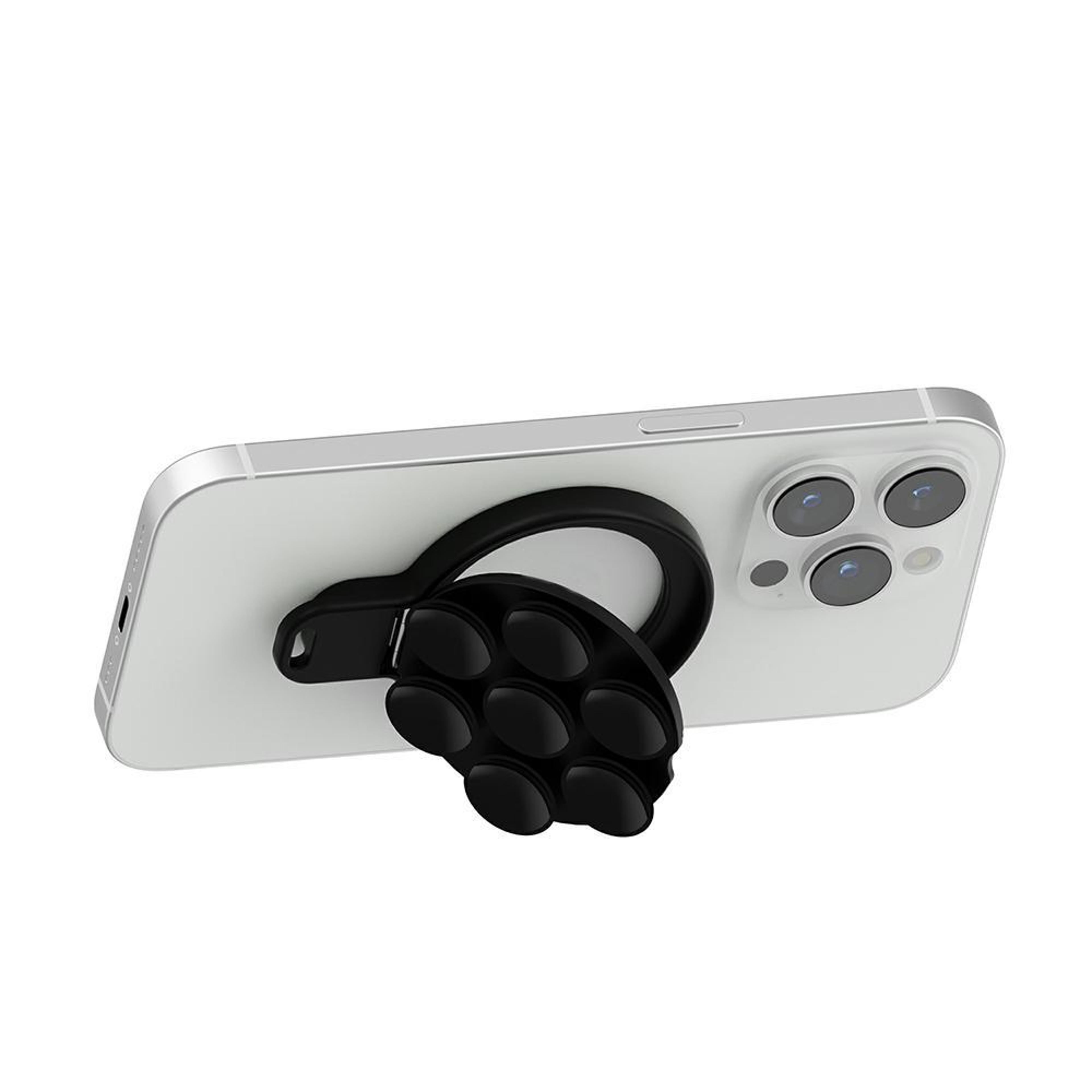 rotating magsafe phone holder magnetic suction cup phone mount for mirrors car dashboard and glass