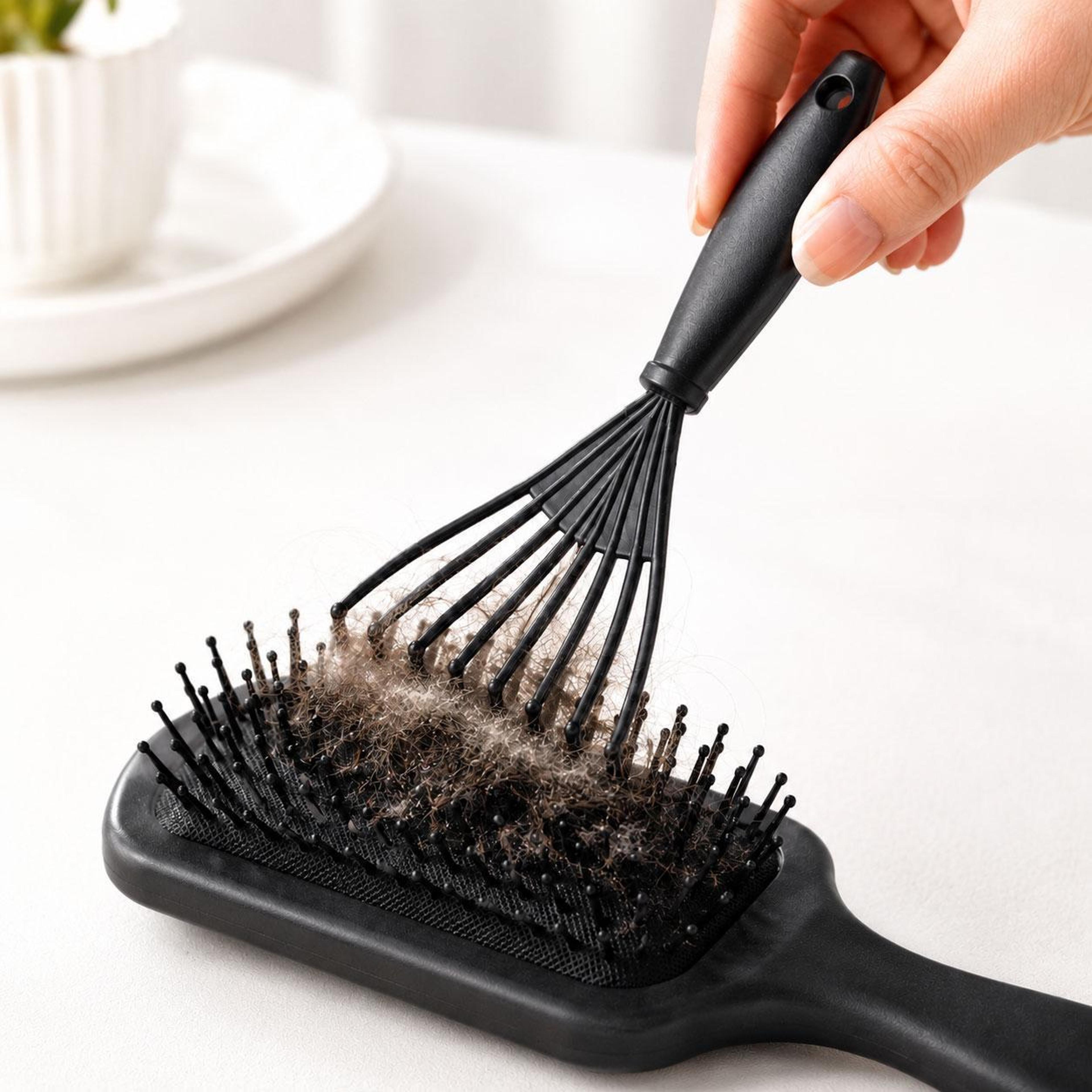 hair brush cleaner tool mini hairbrush cleaning rake comb cleaner for fast hair and lint removal