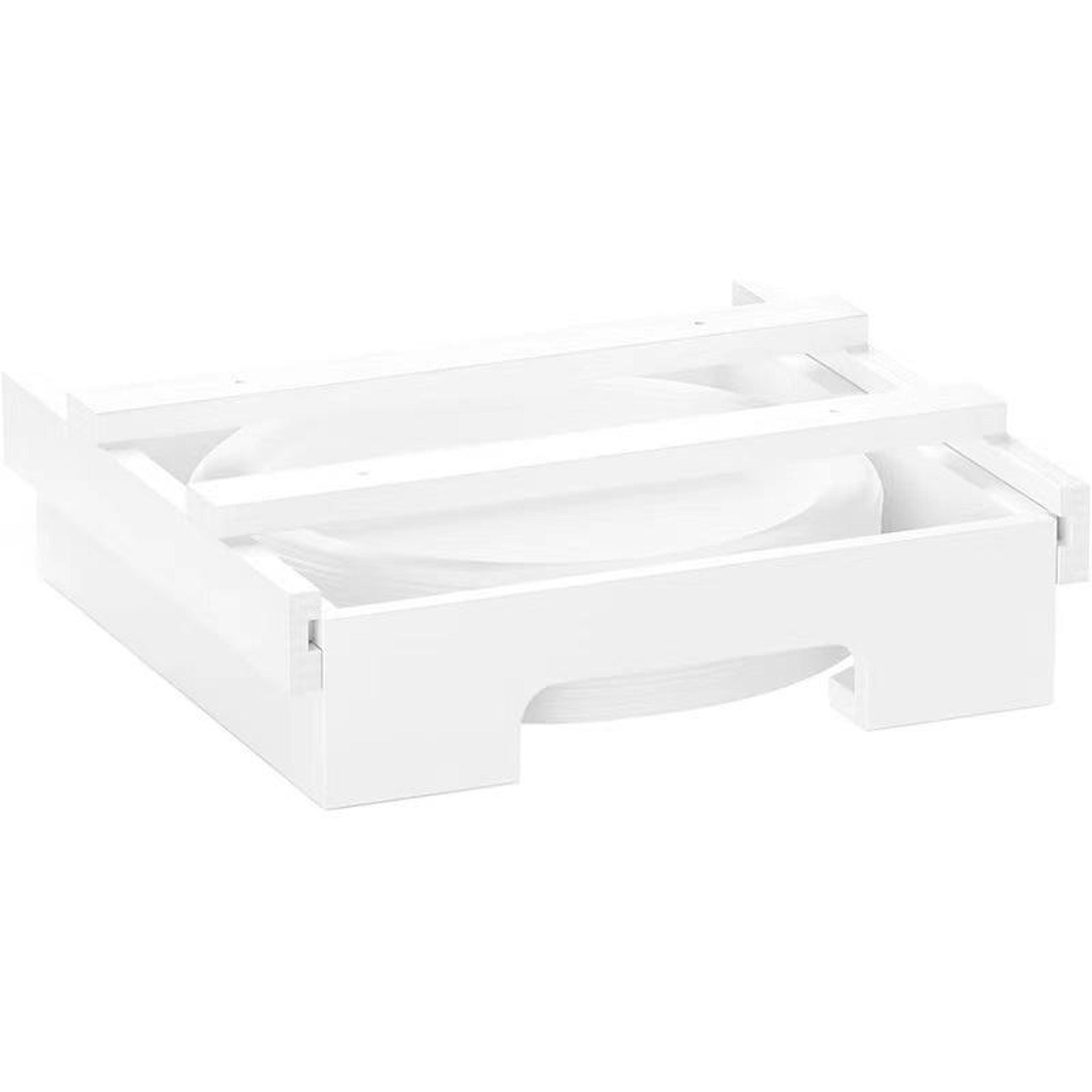 paper plate dispenser under cabinet bamboo plate holder kitchen storage rack