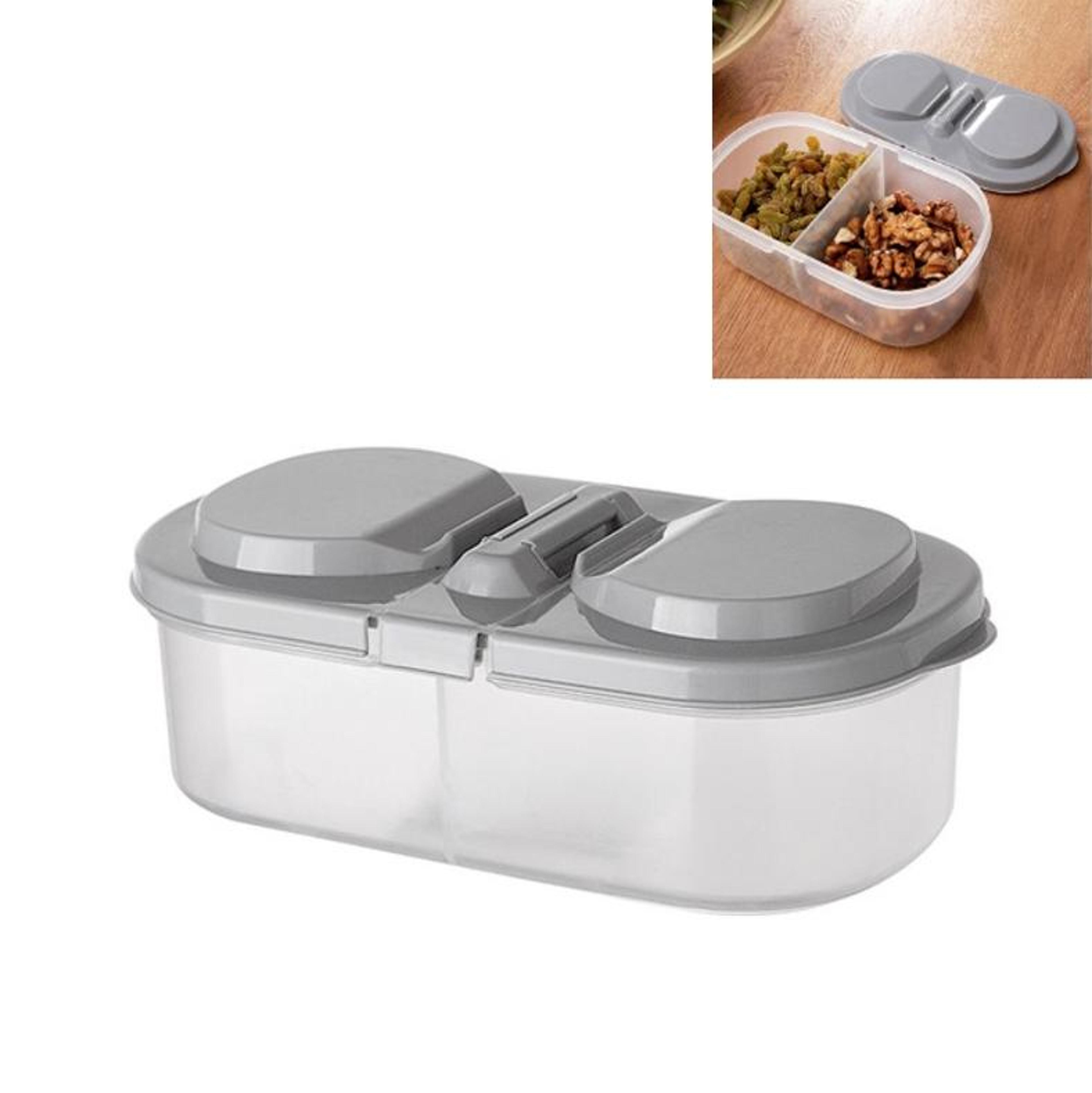 food storage containers set double grid airtight storage containers for kitchen and refrigerator