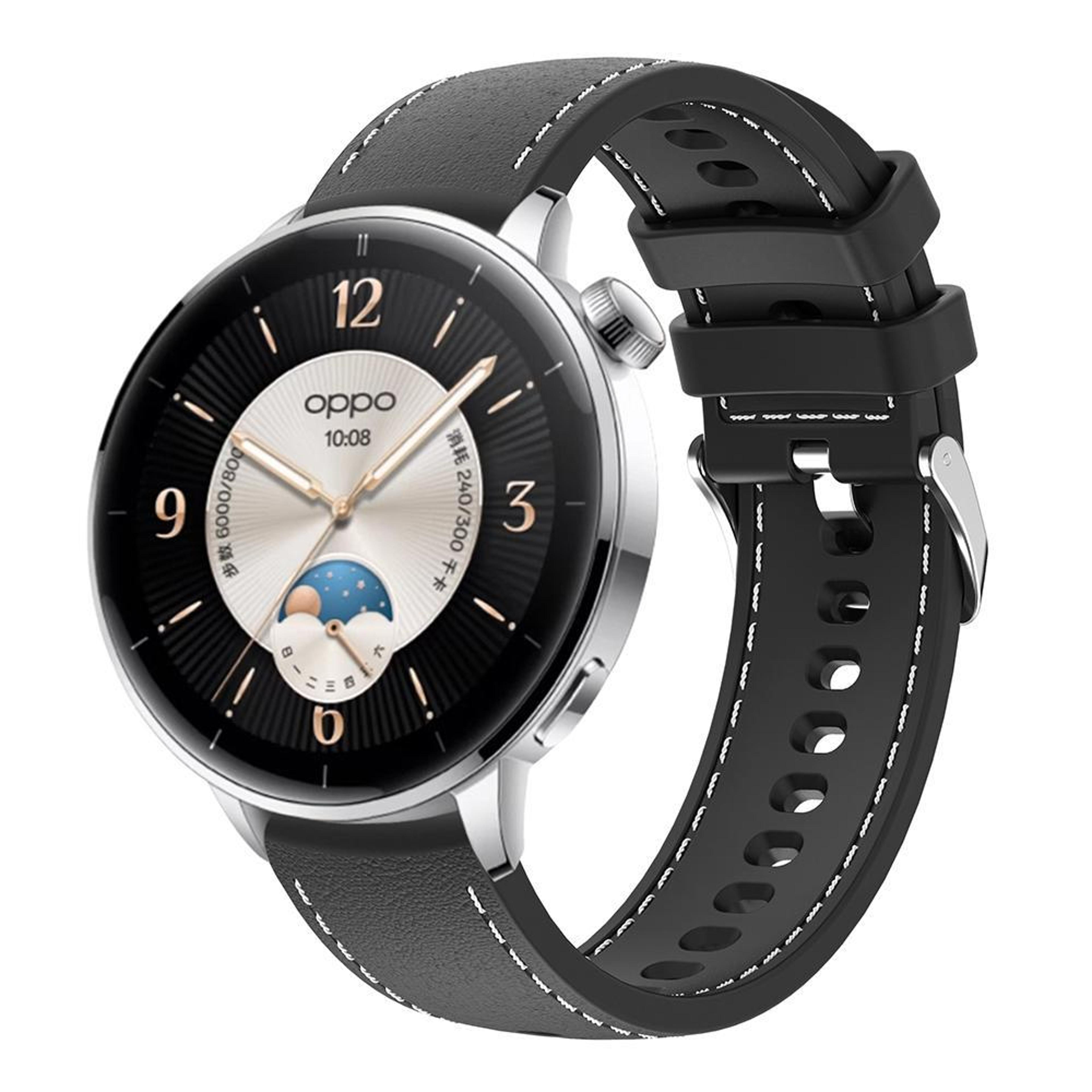 stitched silicone watch band soft waterproof replacement watch strap for men and women