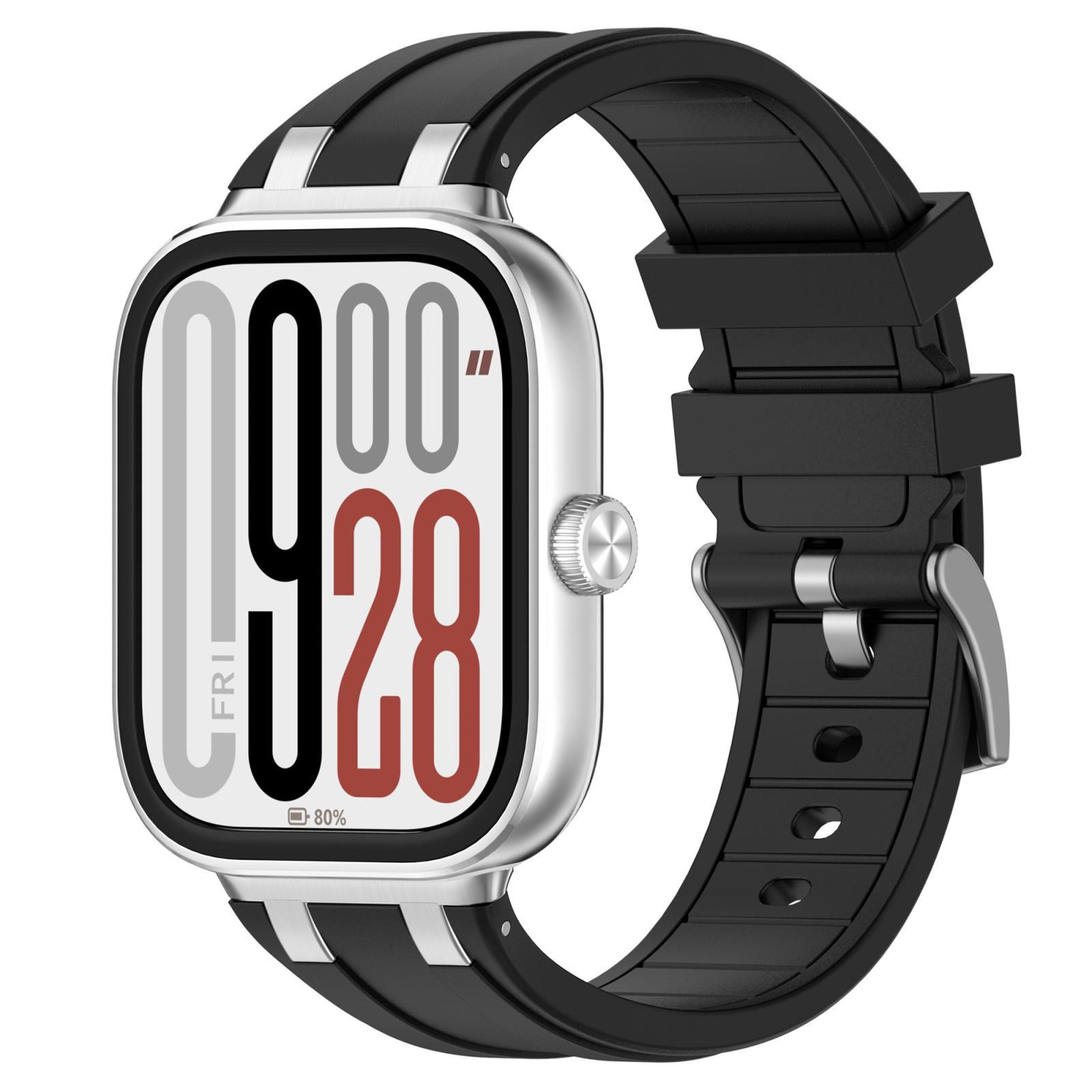 silicone watch band for xiaomi band 10 pro redmi watch 6 5 with premium metal connectors