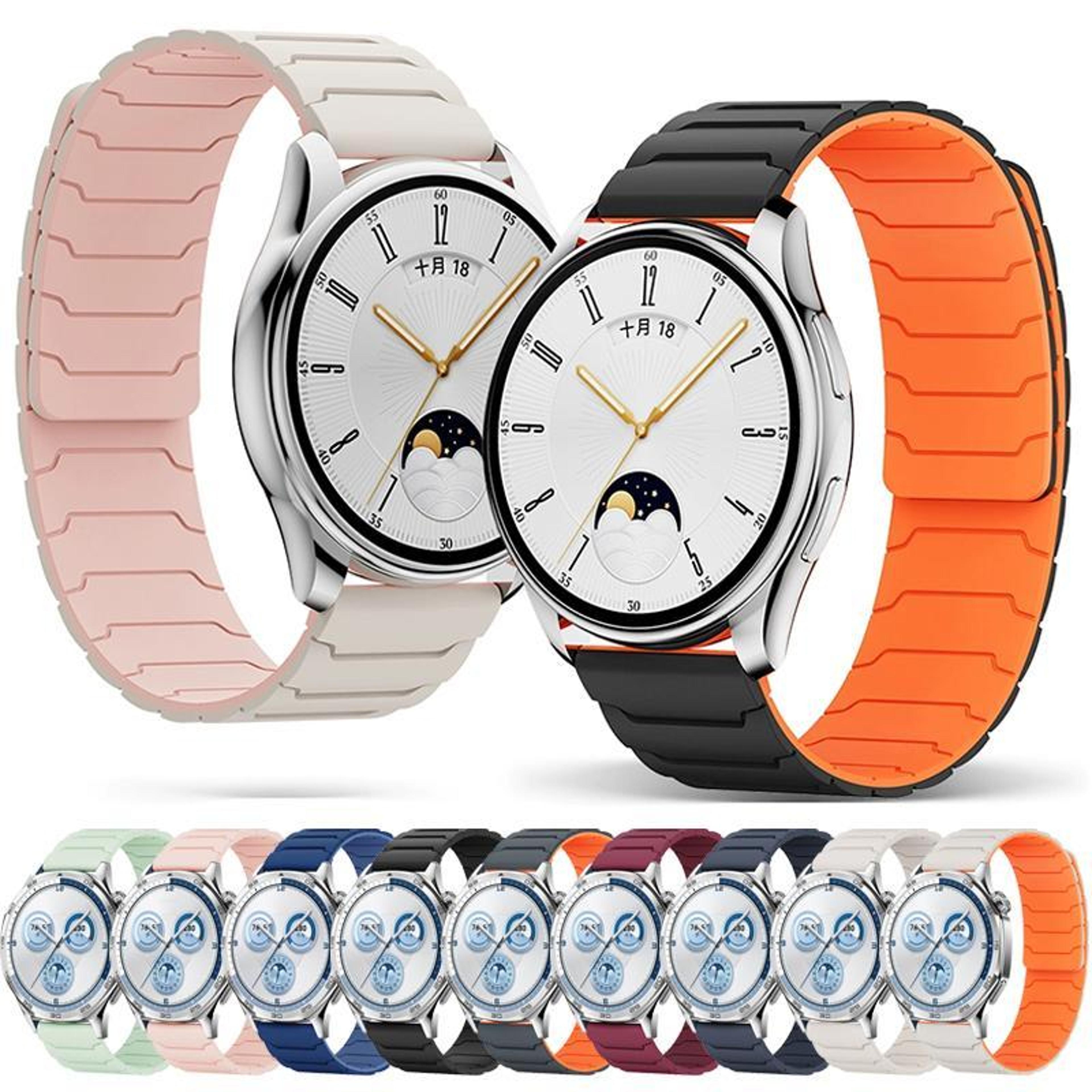xdfind magnetic silicone watch band for huawei watch gt5 band gt4 soft adjustable strap