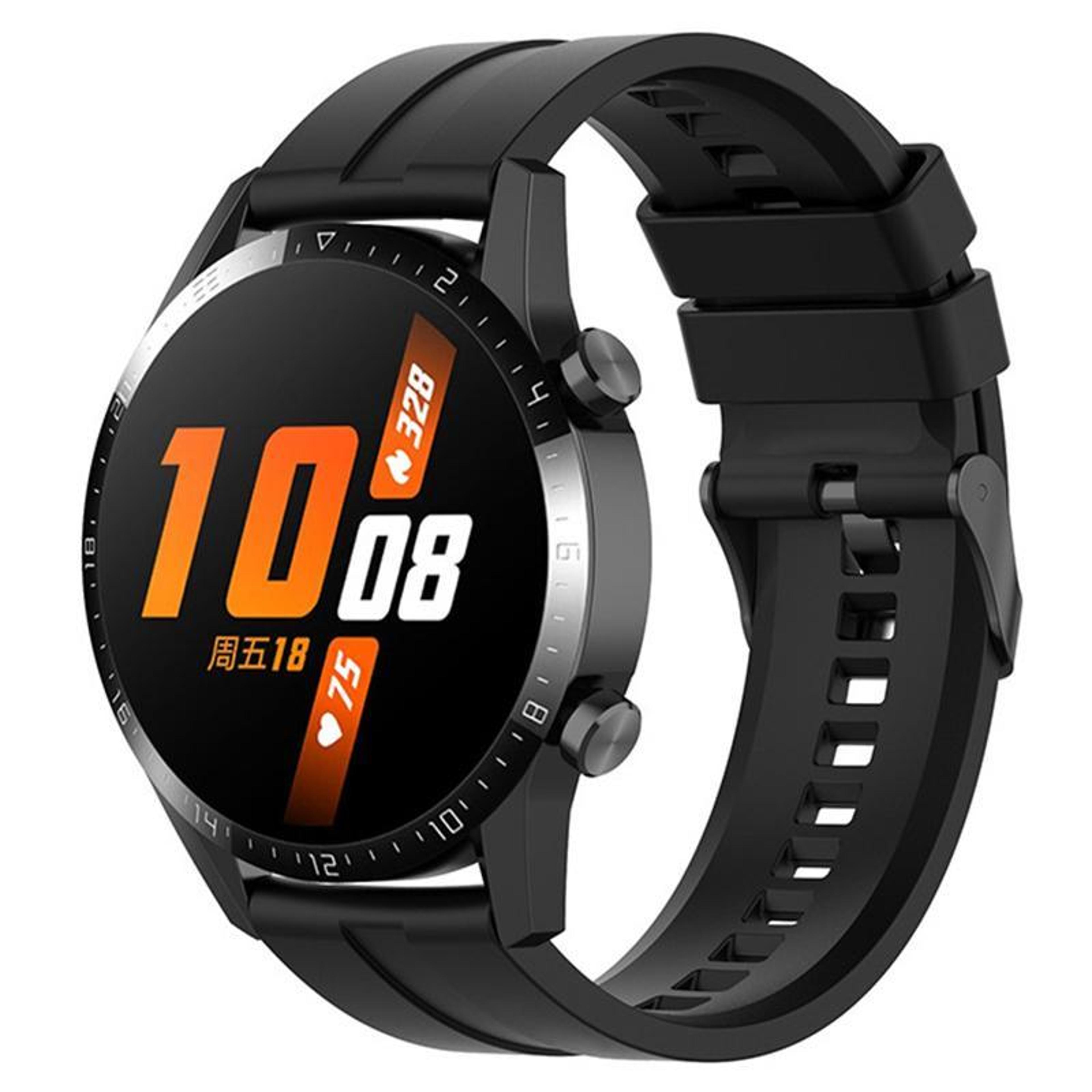 silicone watch band for amazfit active 2 gts 4 mini soft replacement strap with black buckle