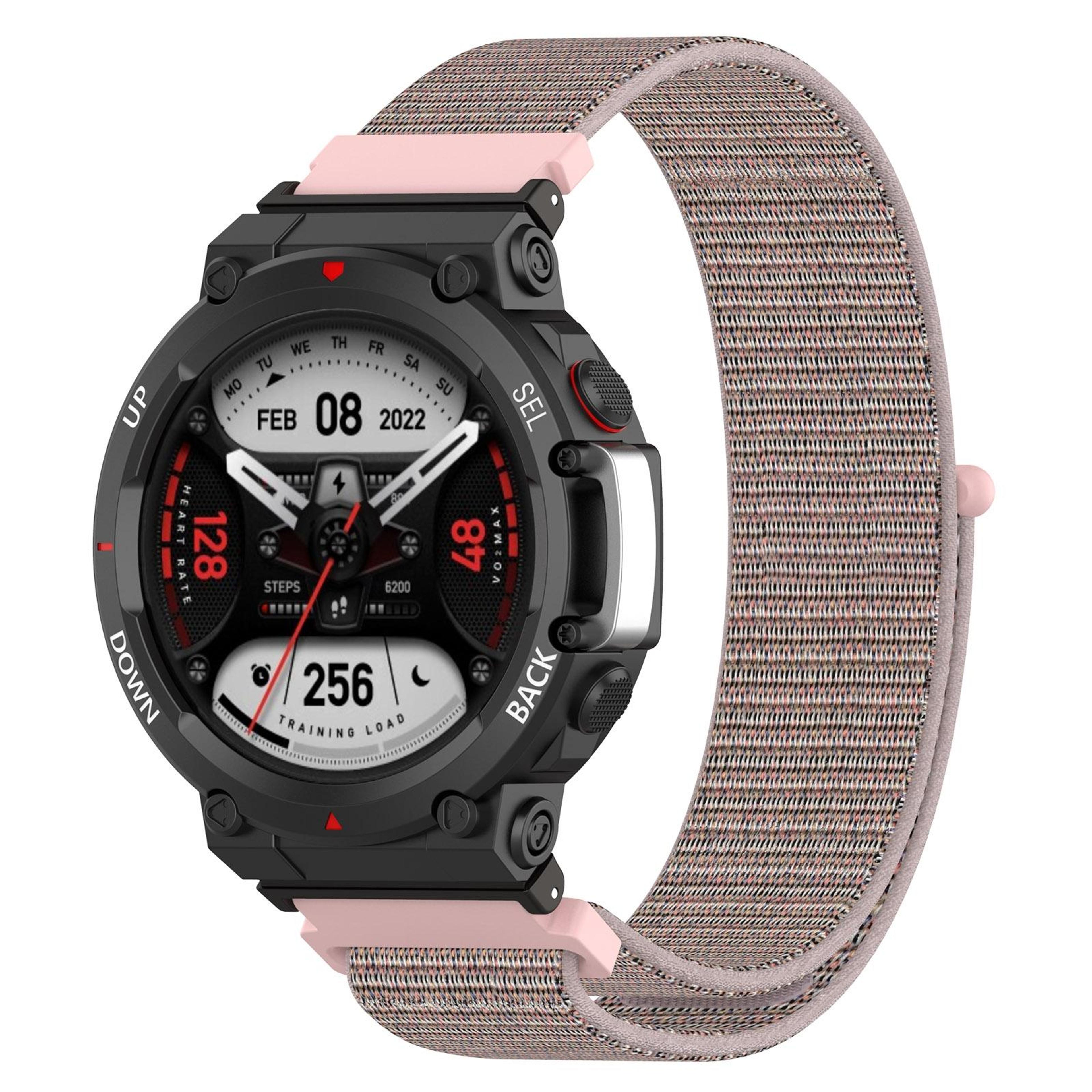 amazfit t rex 2 nylon watch band soft breathable loop buckle replacement strap