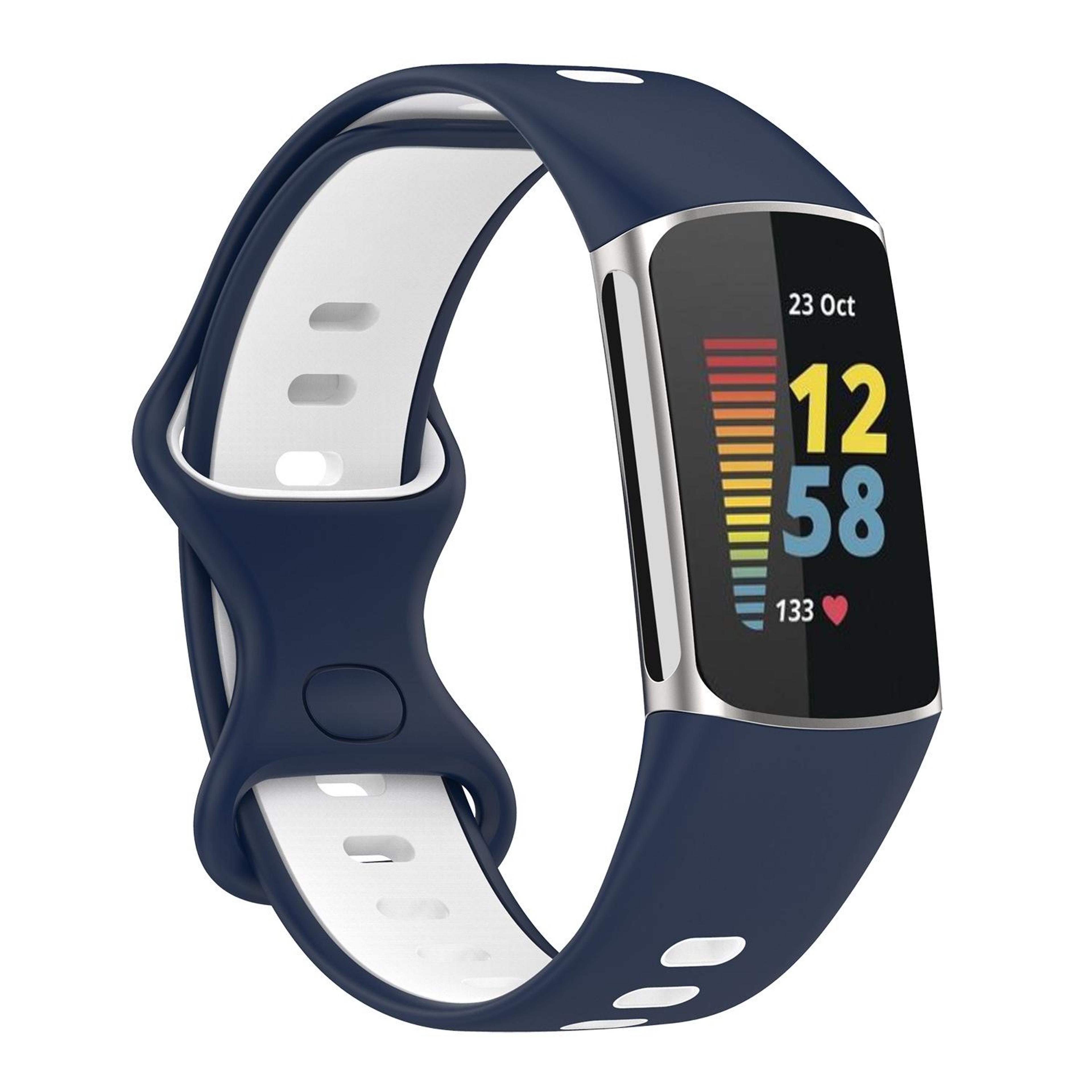 fitbit charge band two color silicone replacement watch strap sport wristband