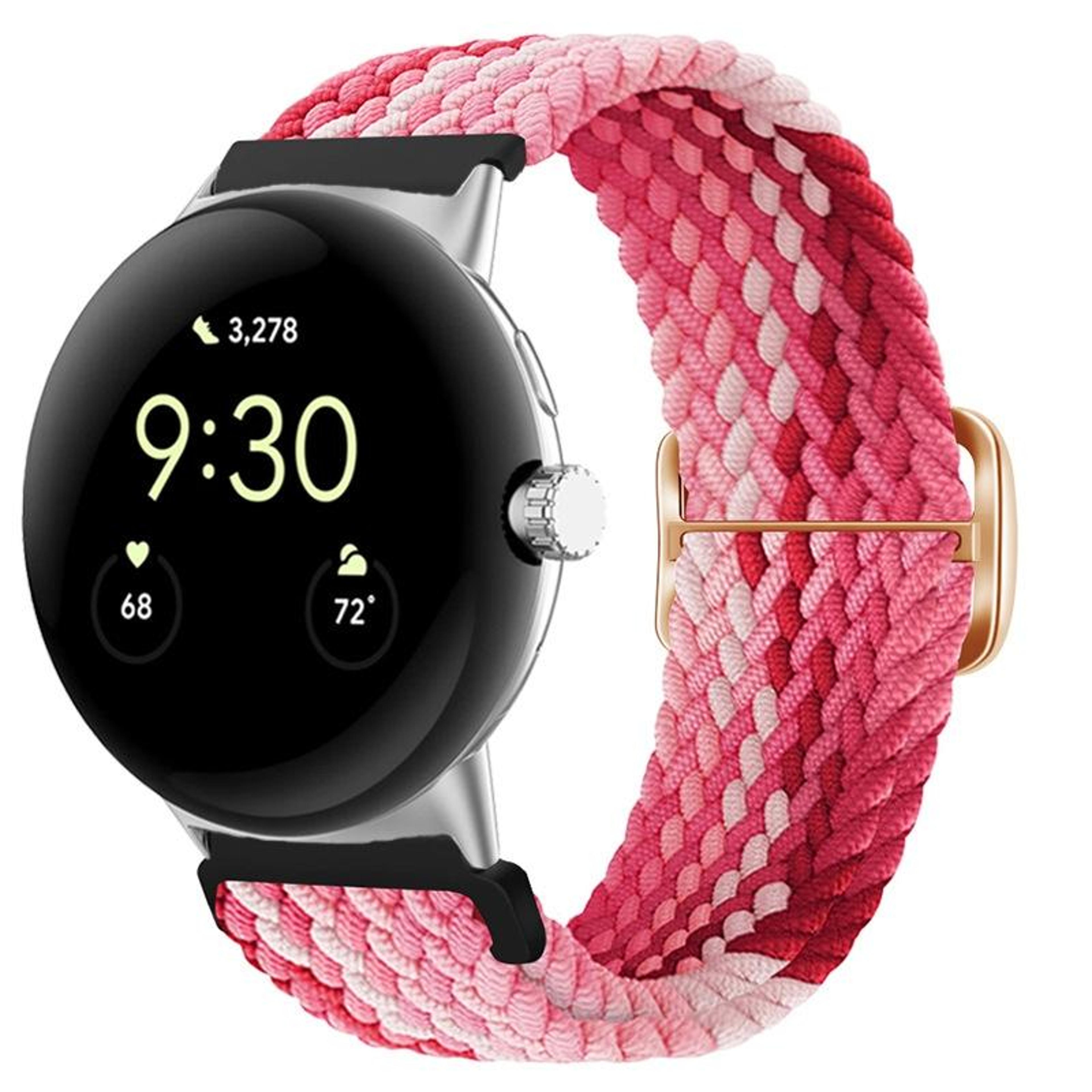 google pixel watch band 41mm nylon braided replacement strap for pixel watch