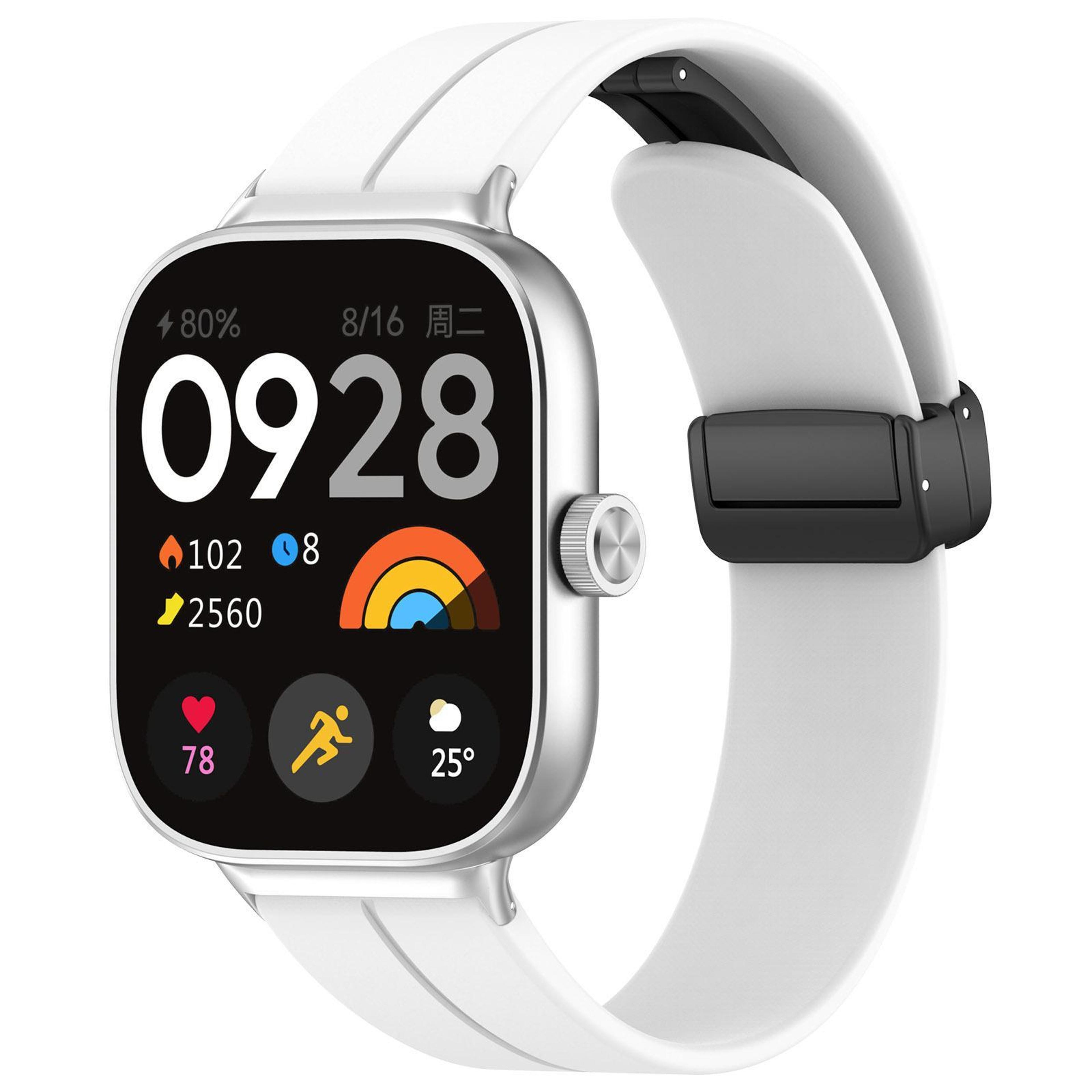 xdfind silicone watch band for xiaomi band 10 pro 9 pro redmi watch 6 with folding buckle
