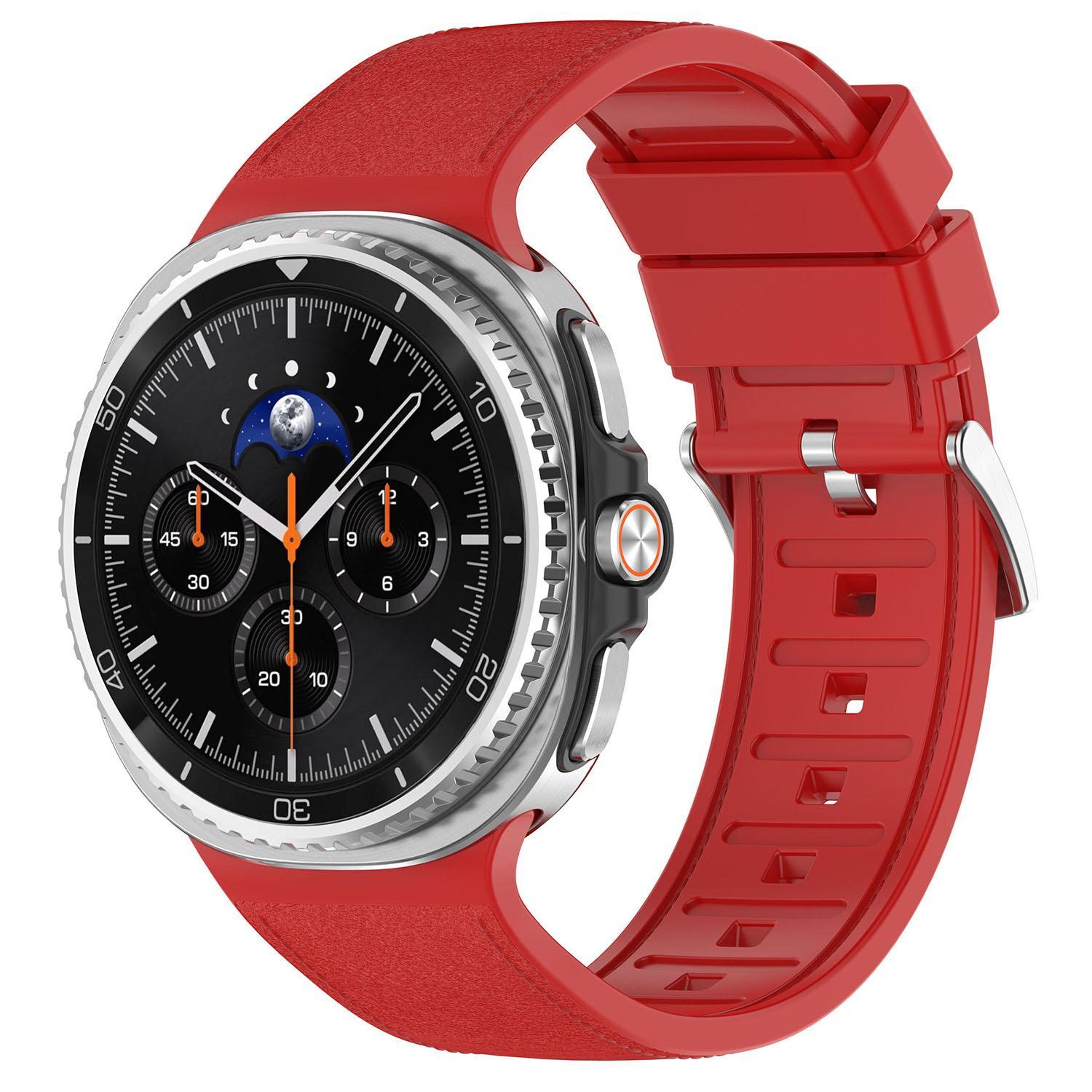 samsung galaxy watch8 band silicone vegan leather replacement strap for galaxy watch8 classic