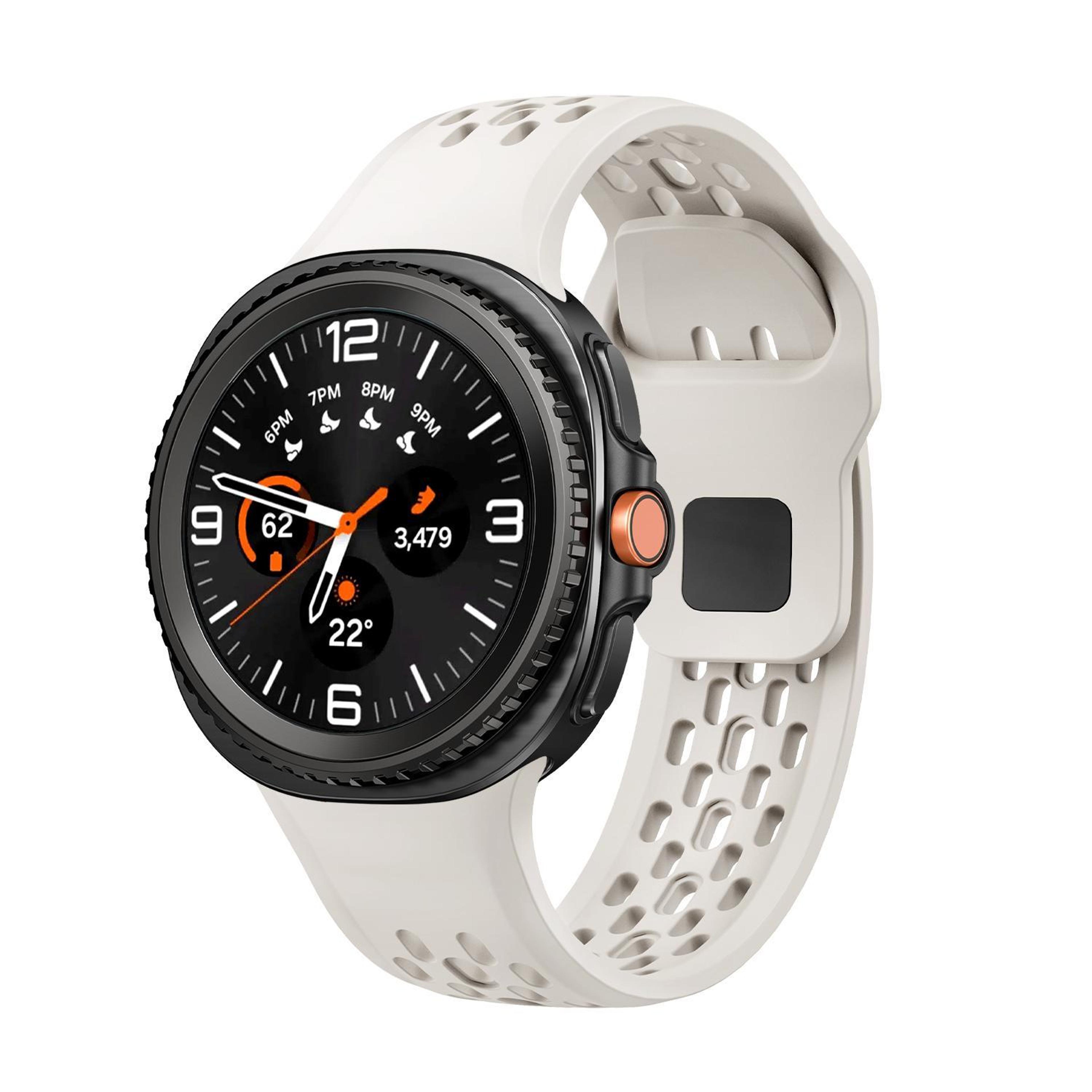 samsung galaxy watch band soft silicone watch band with reverse buckle for watch8 classic