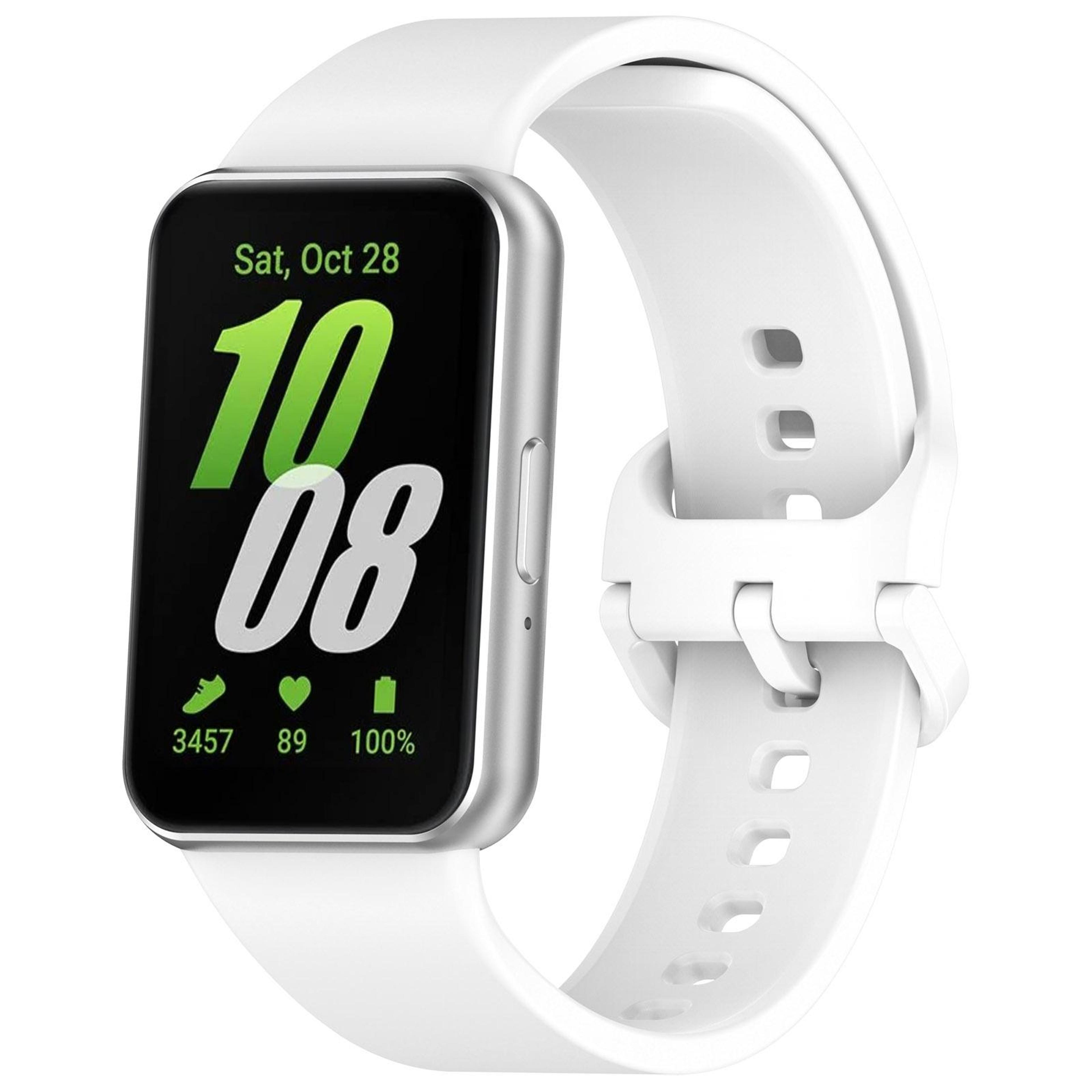 samsung galaxy fit 3 band soft silicone watch strap replacement with adjustable buckle for sm r390