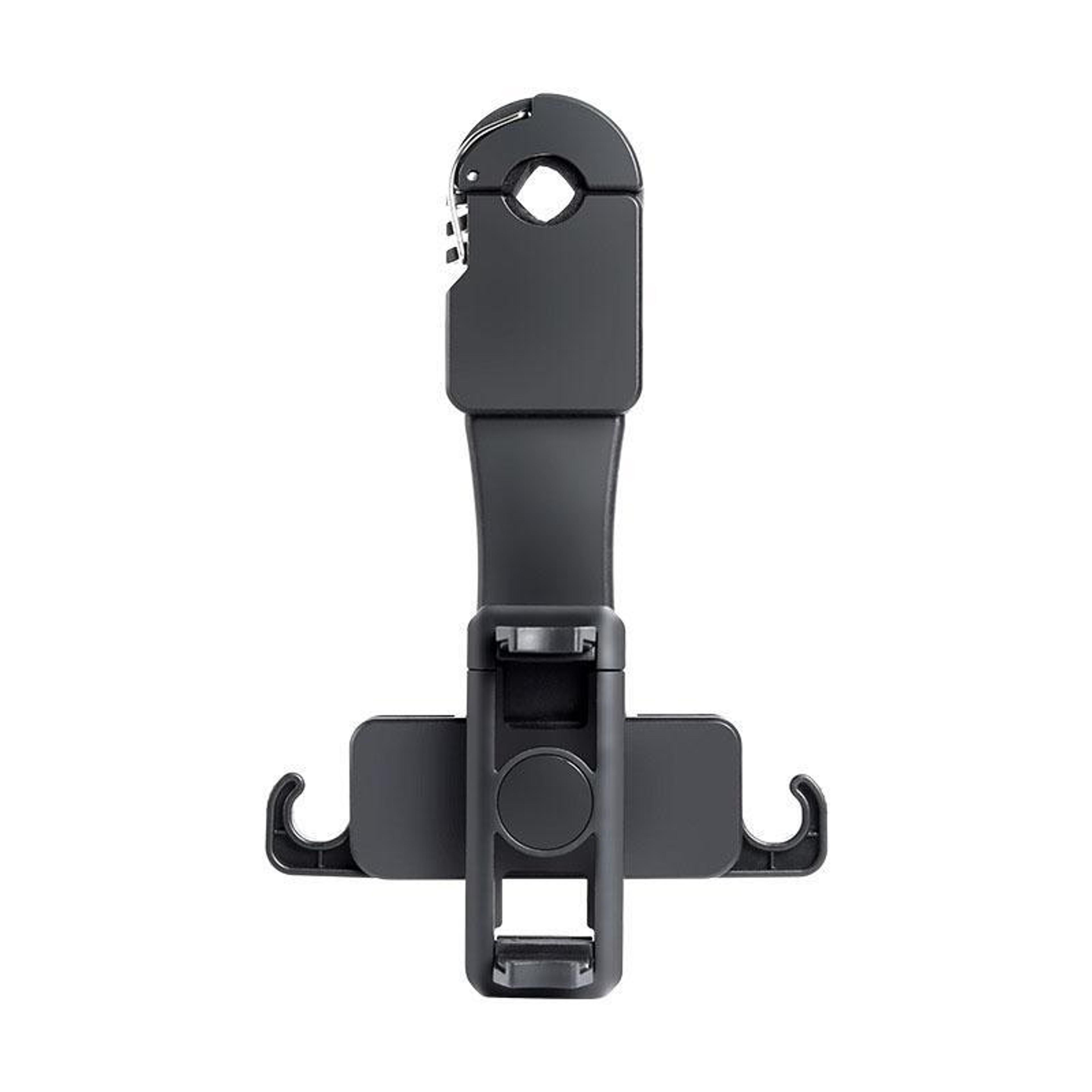 car headrest phone holder with storage hooks adjustable back seat mount