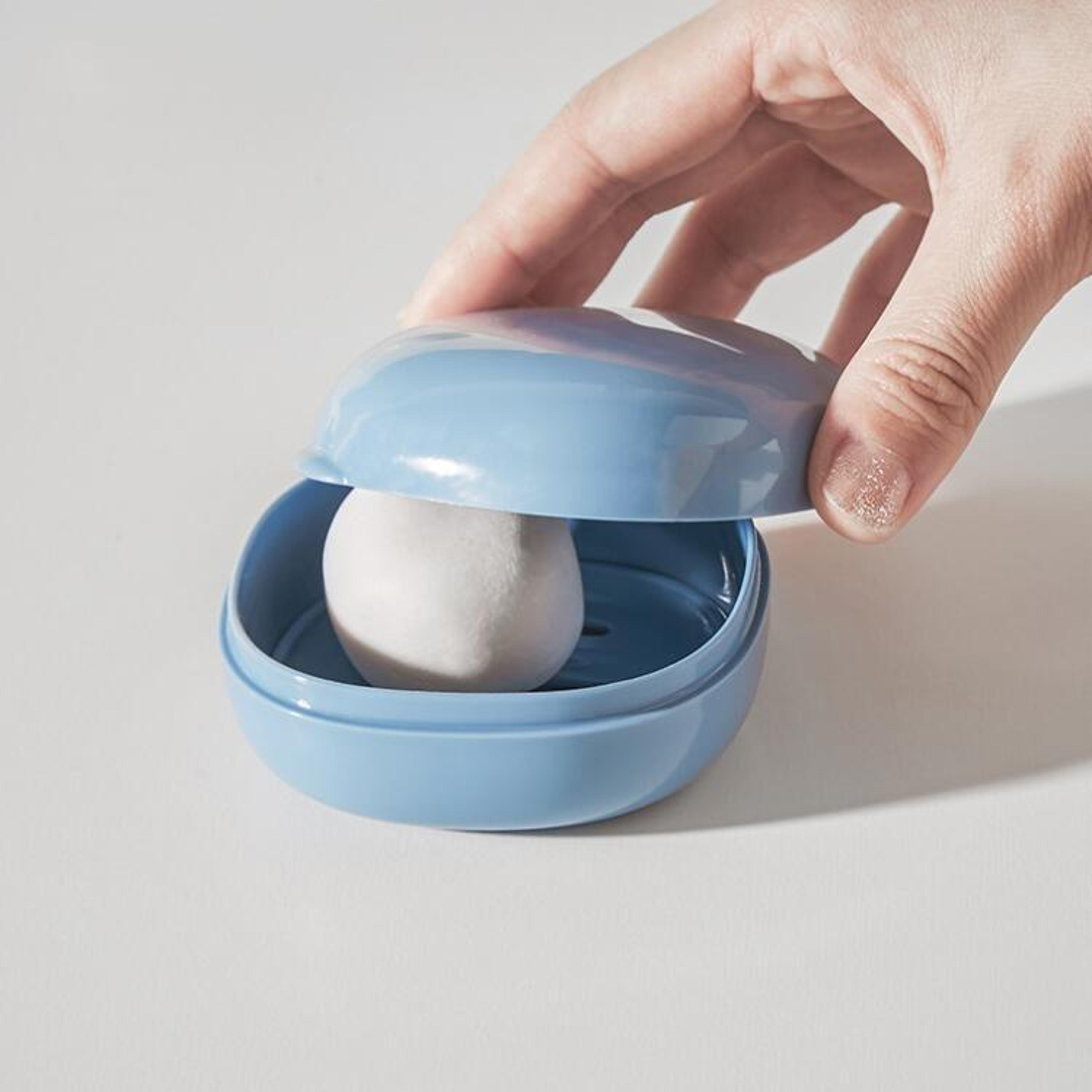 portable travel soap box with lid and drain soap holder for bathroom camping and gym