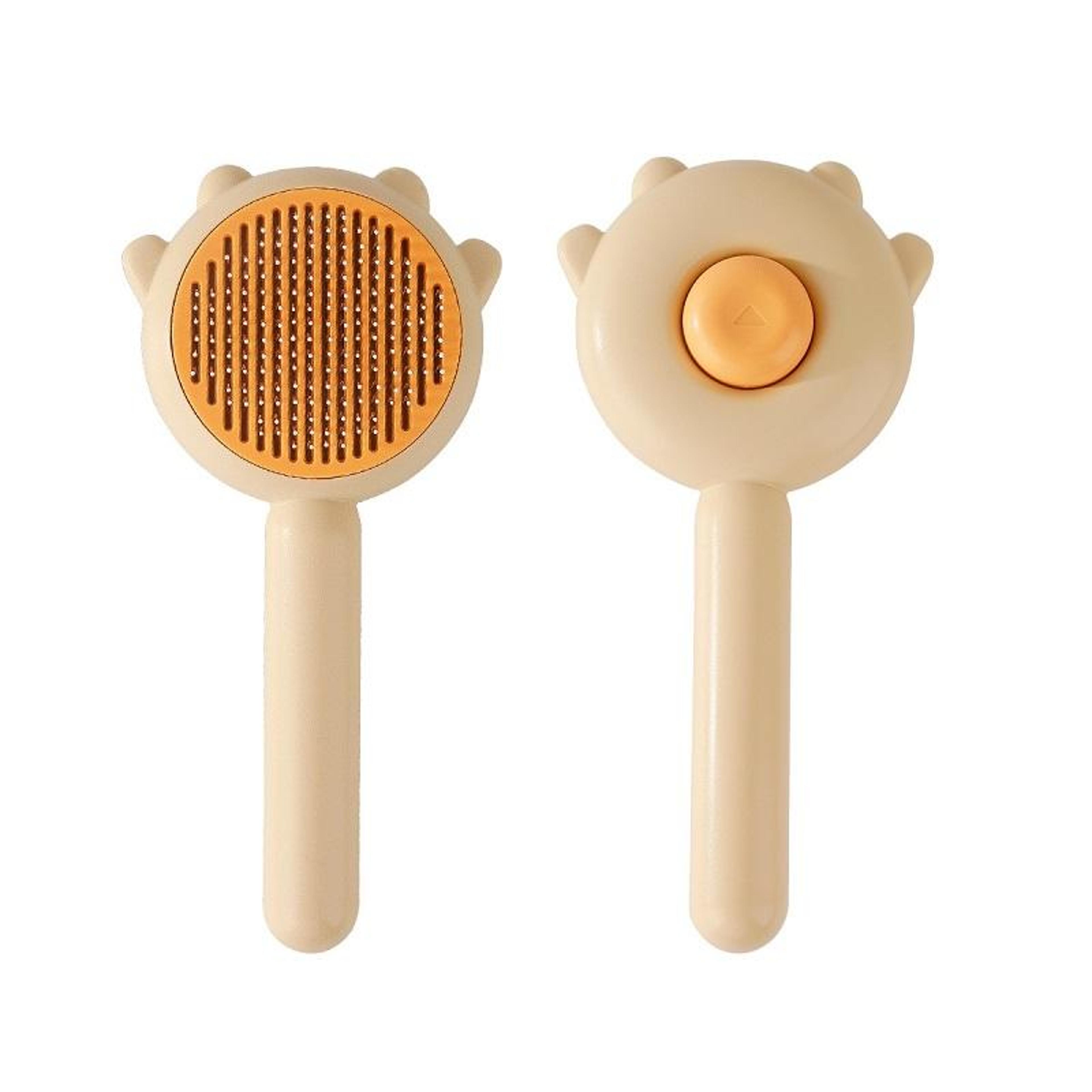 self cleaning pet grooming brush deshedding slicker brush for dogs and cats