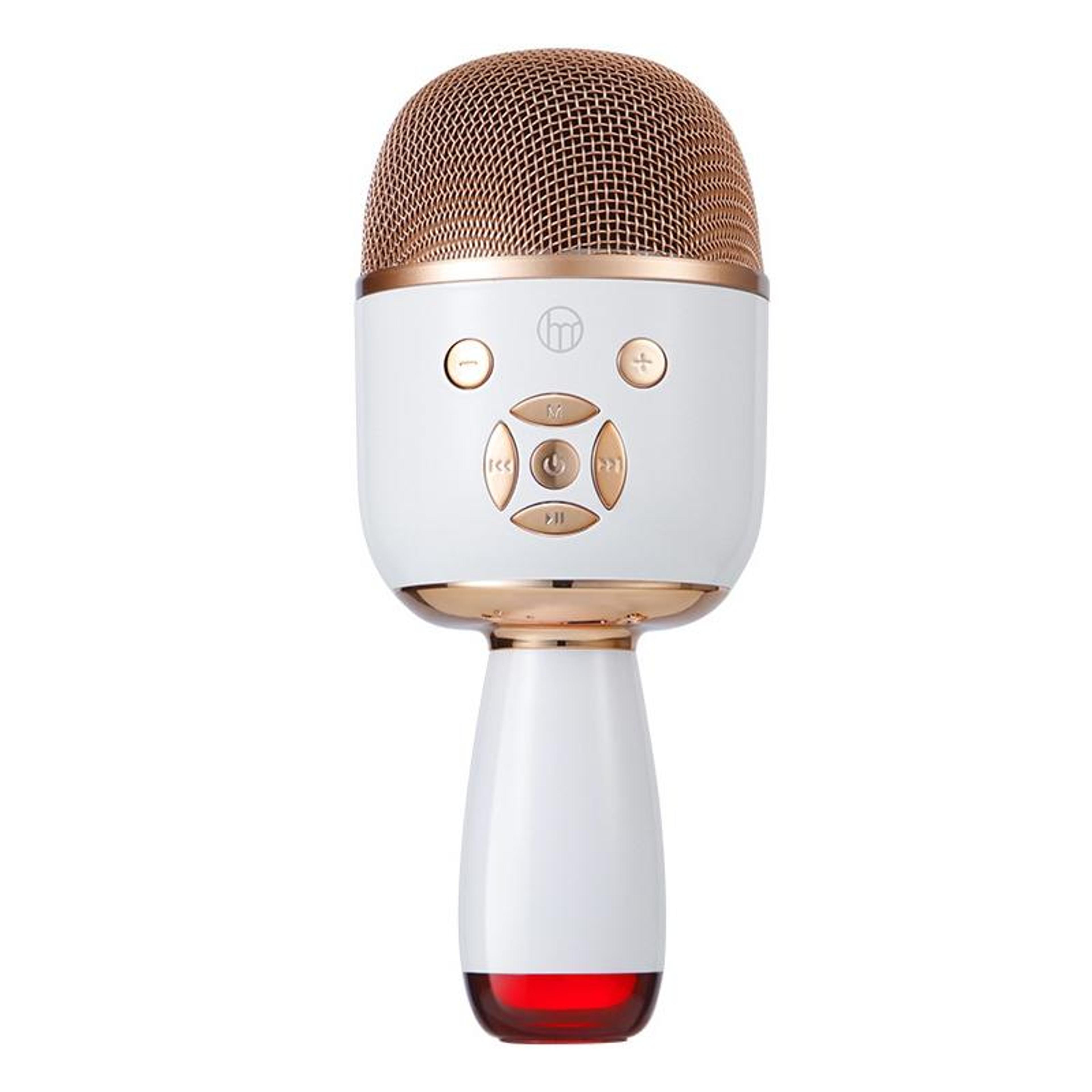 bluetooth karaoke microphone with led light and speaker