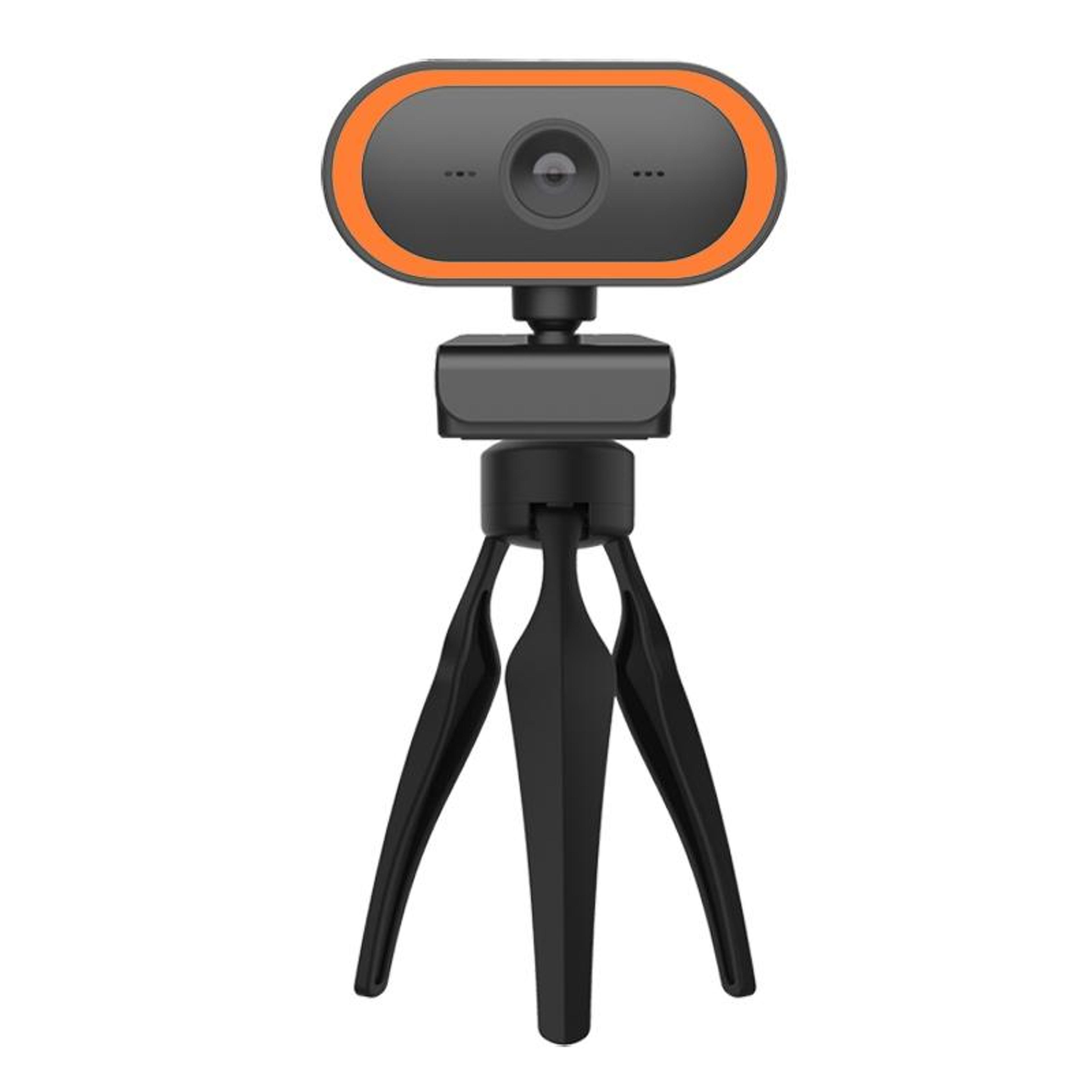 webcam with microphone and 360 degree rotation for clear video calls
