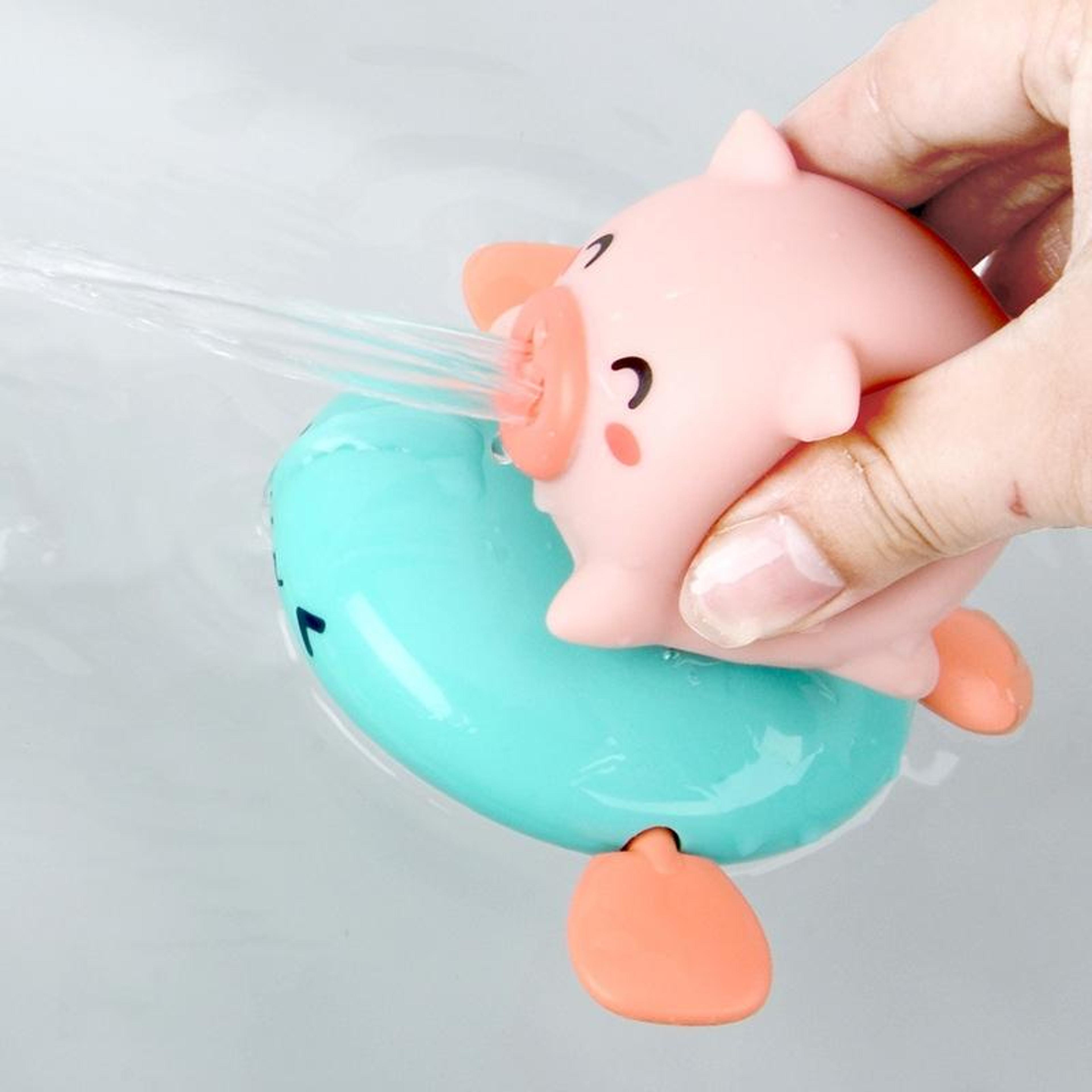 cute pig pull string bath toy for toddlers wind up swimming bath toy for kids