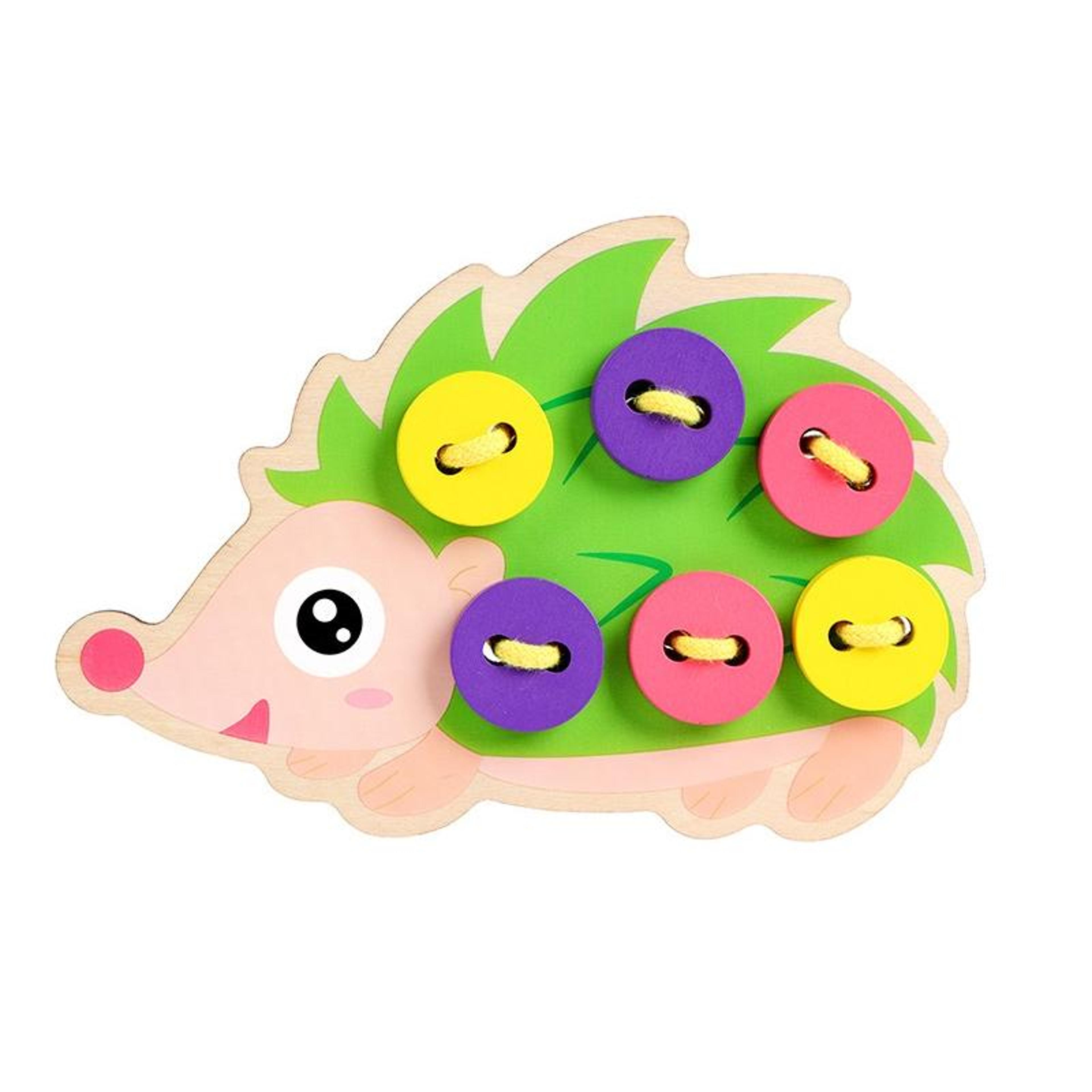 hedgehog fine motor skills toy montessori threading toy for toddlers educational puzzle set
