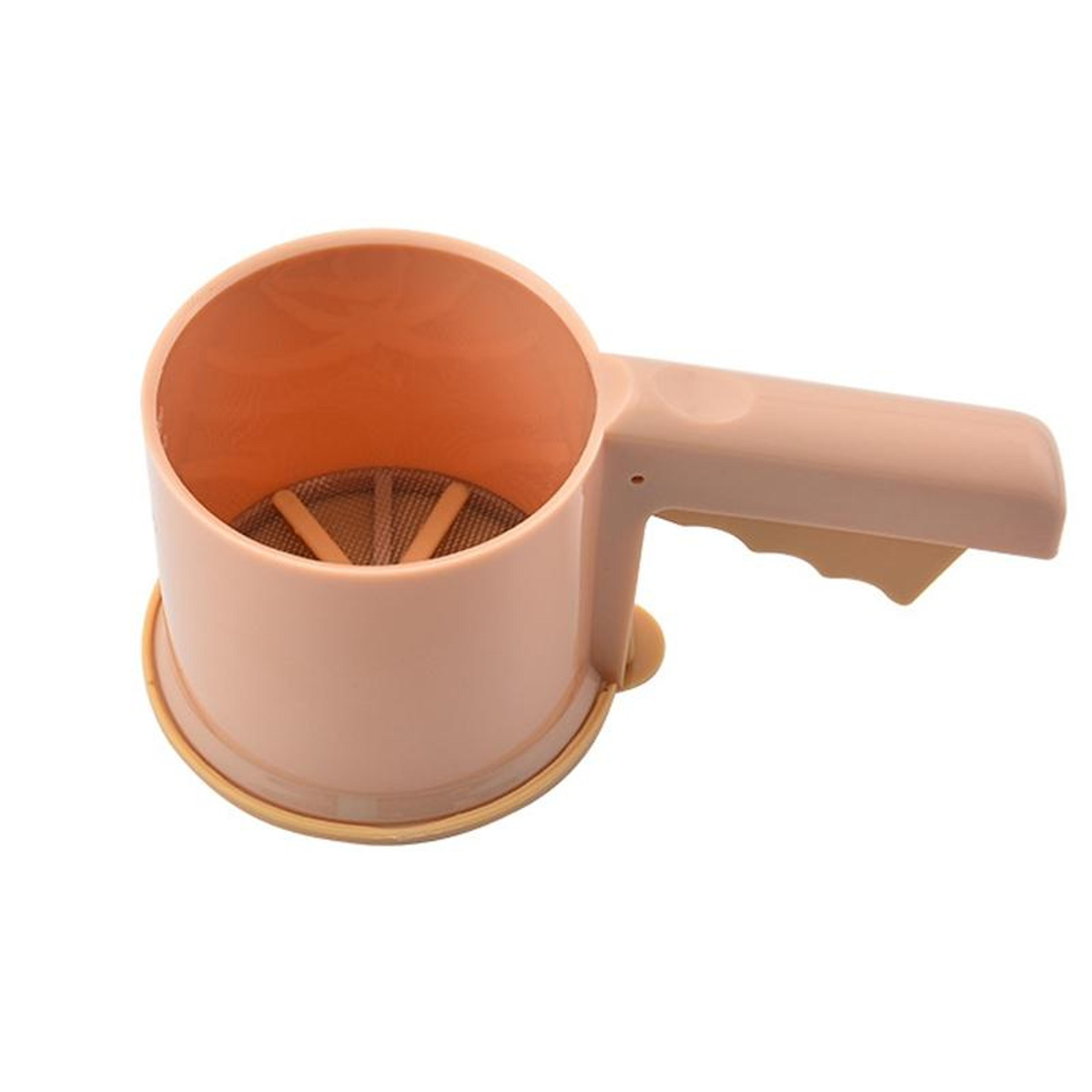 semi automatic flour sifter handheld baking sifter for cakes cookies and pastries